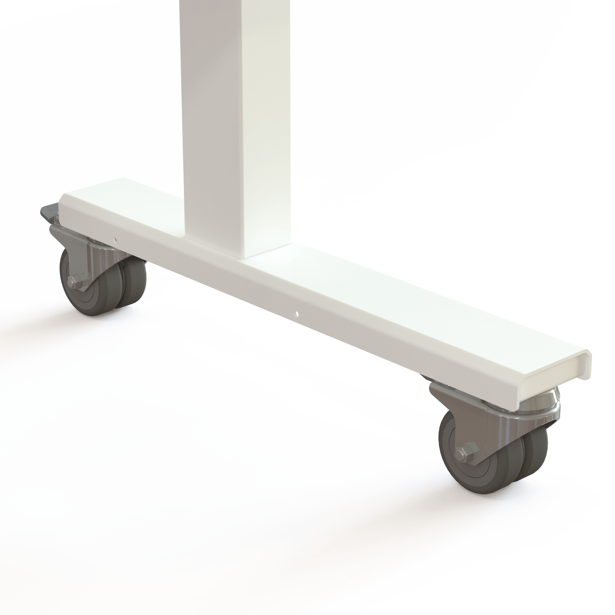 Electric Adjustable Desk | 150x80 cm | White with white frame