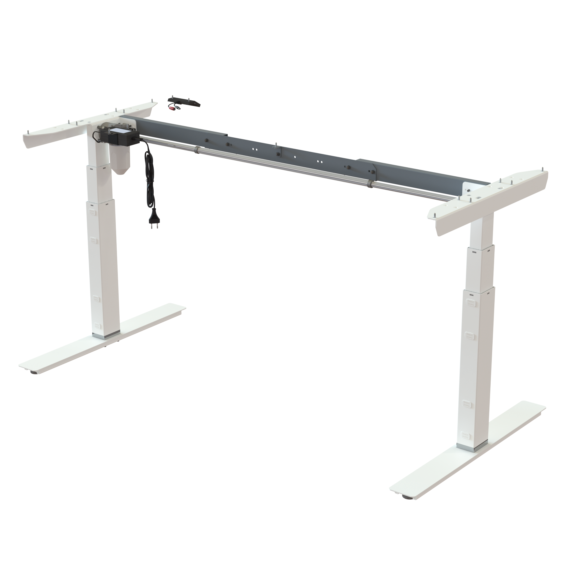Sit Stand Desk frame | Width 112-152 cm | White