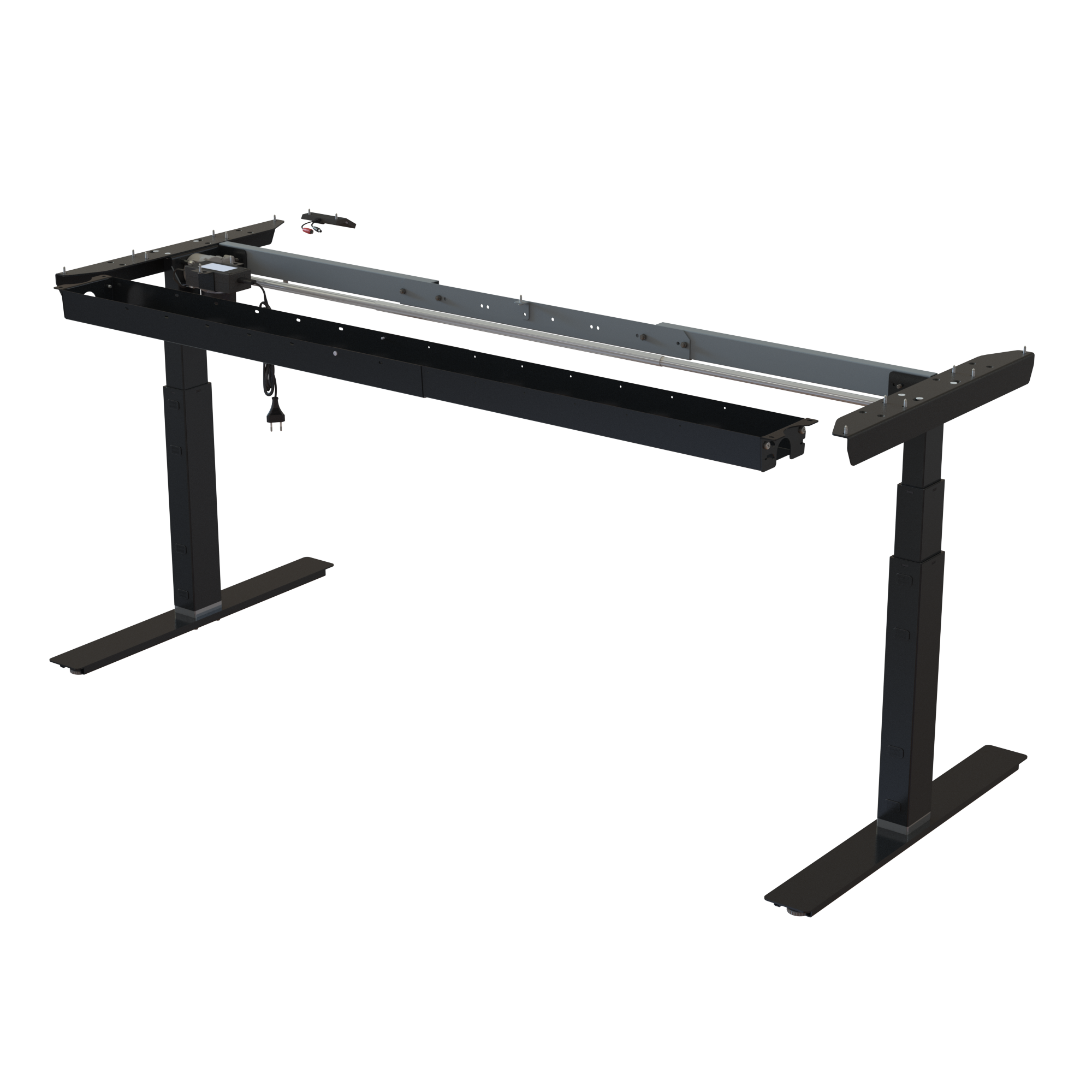 Sit Stand Desk frame | Width 132-172 cm | Black 