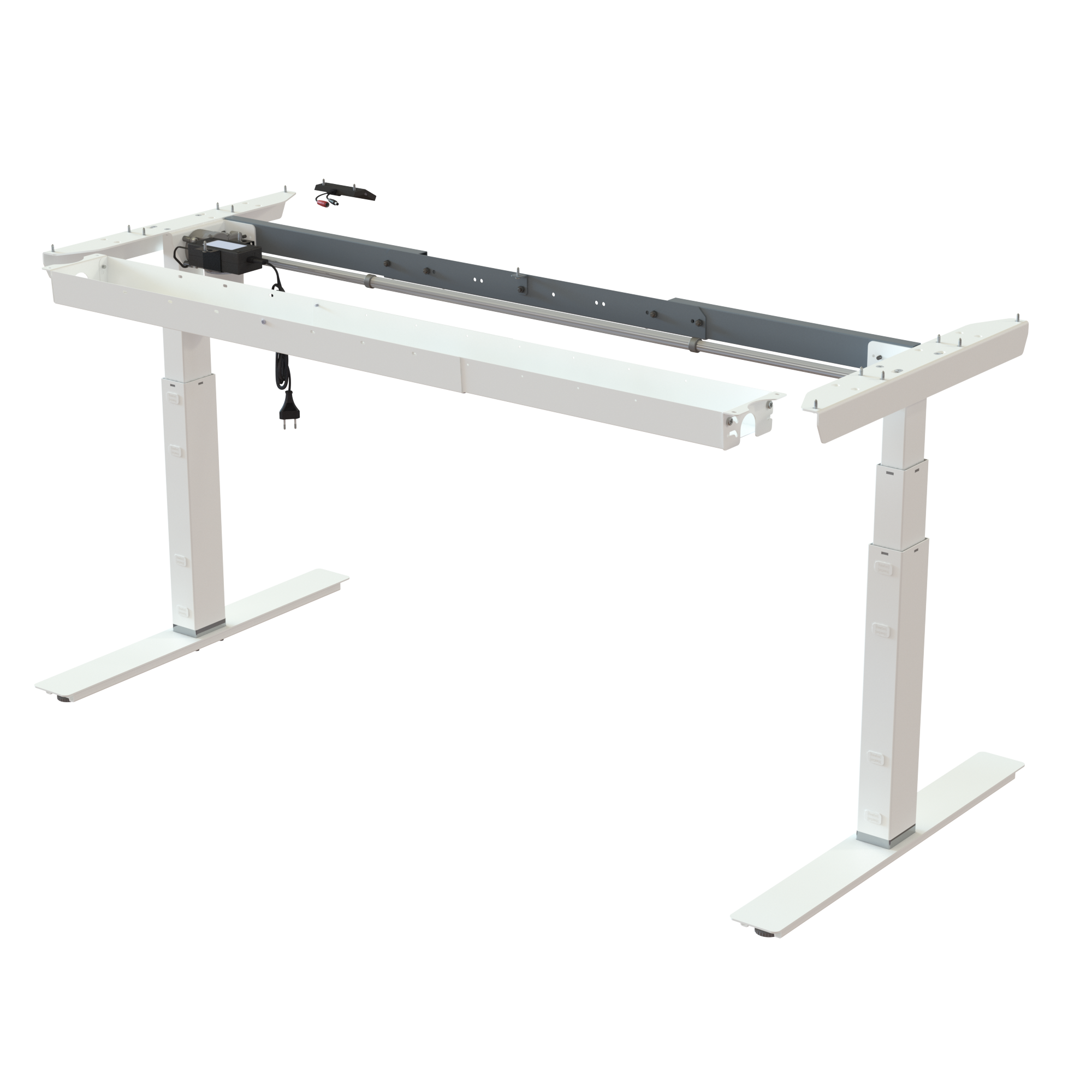 Sit Stand Desk frame | Width 112-152 cm | White