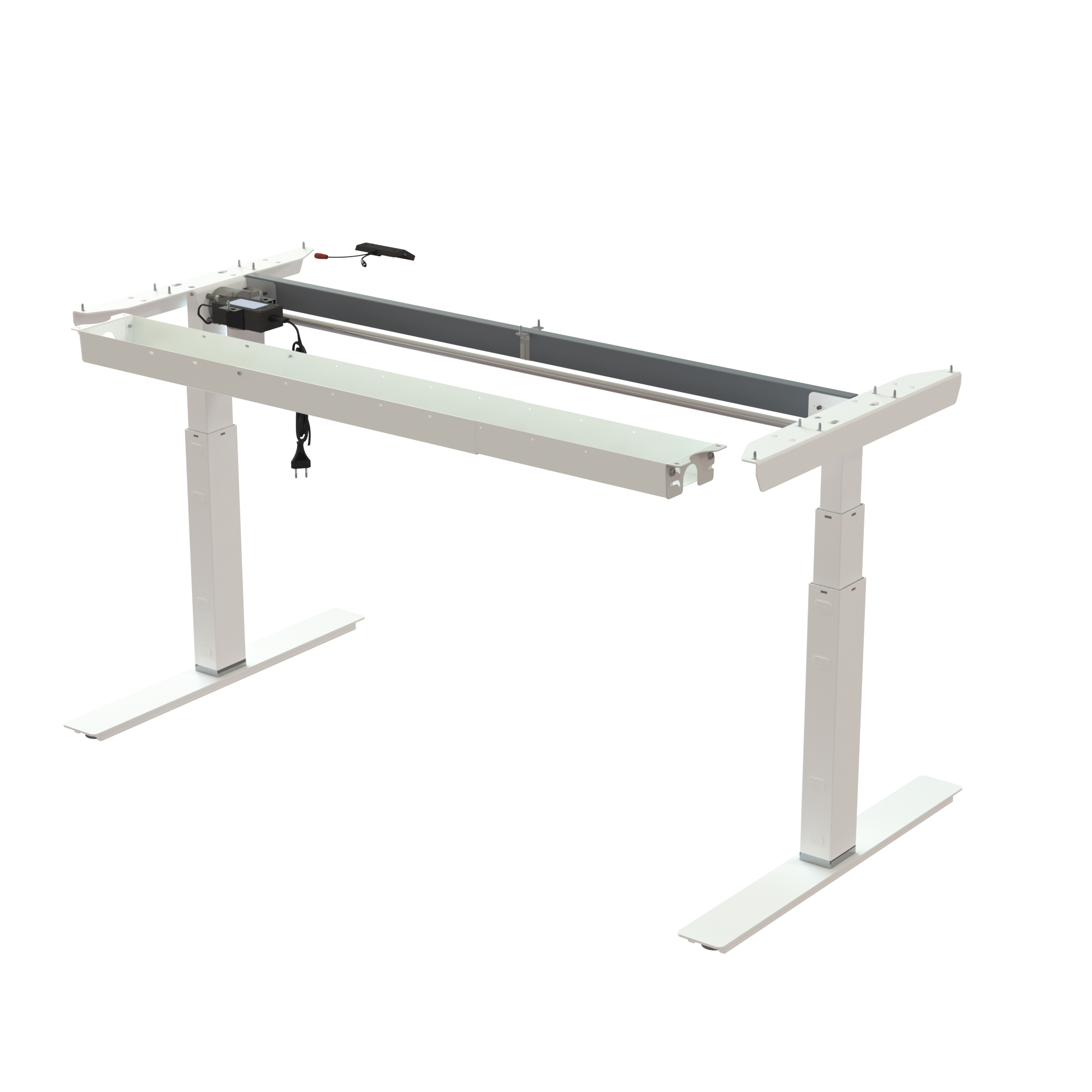Sit Stand Desk frame | Width 142 cm | White