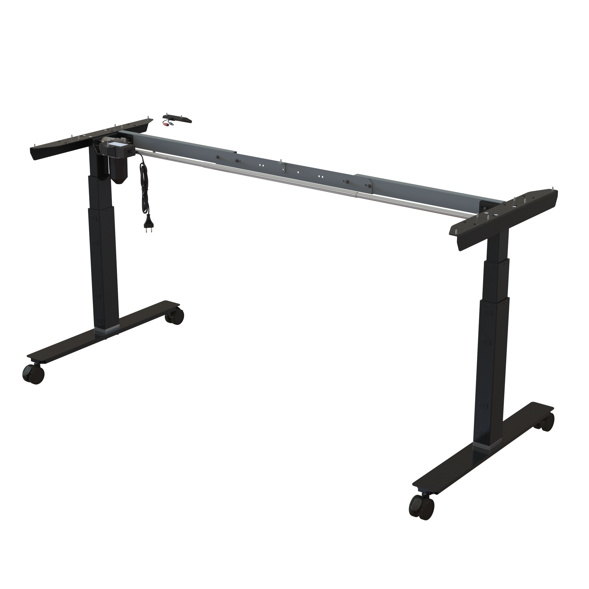 Sit Stand Desk frame | Width 132-172 cm | Black 