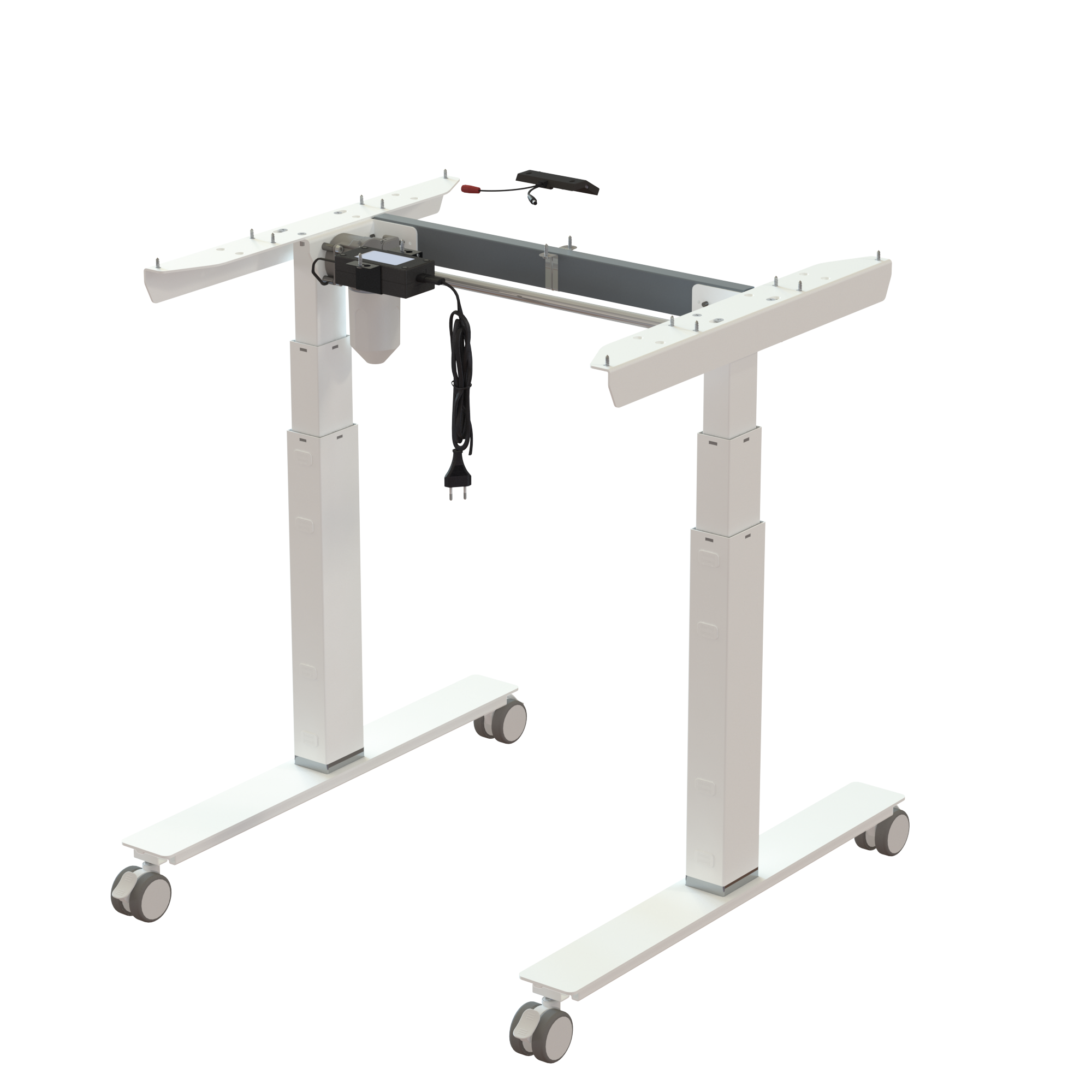 Sit Stand Desk frame | Width 072 cm | White