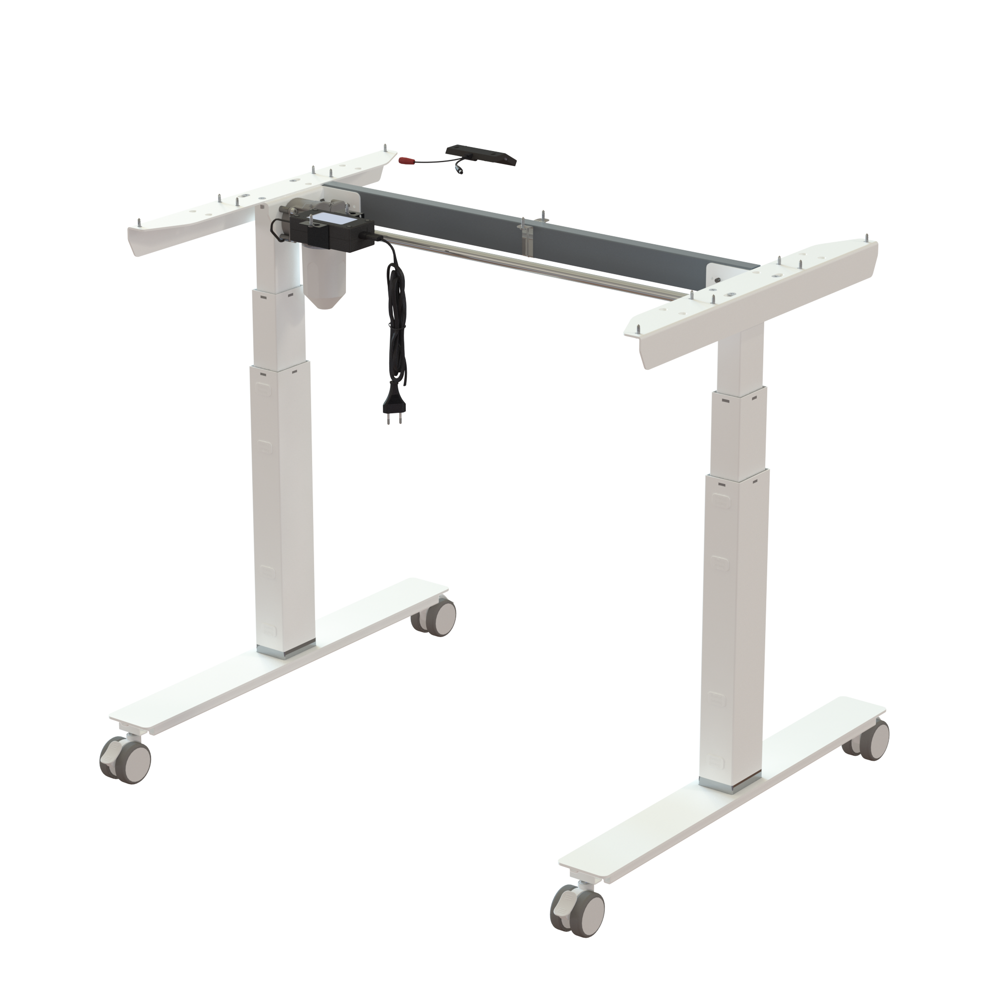 Sit Stand Desk frame | Width 092 cm | White