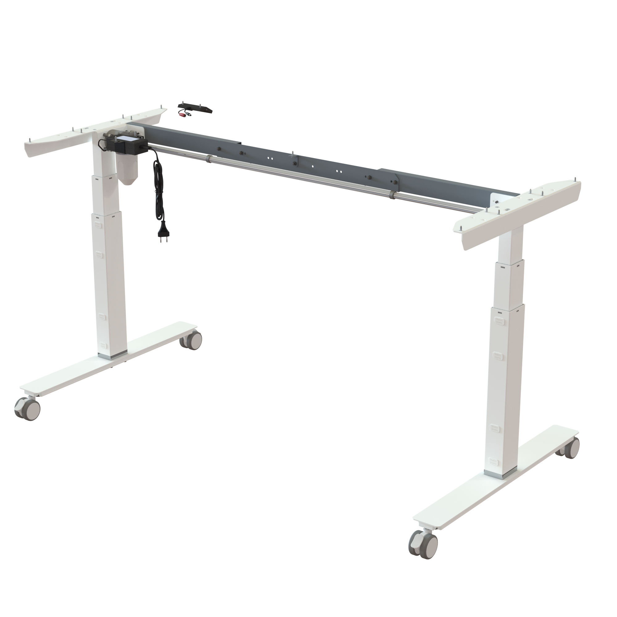 Sit Stand Desk frame | Width 112-152 cm | White