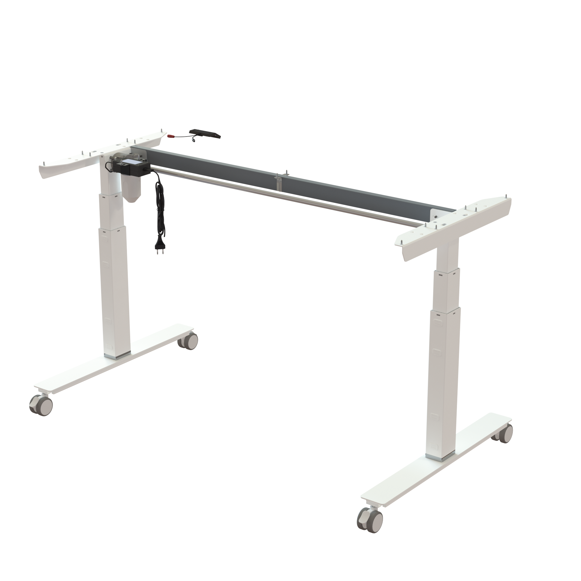 Sit Stand Desk frame | Width 142 cm | White