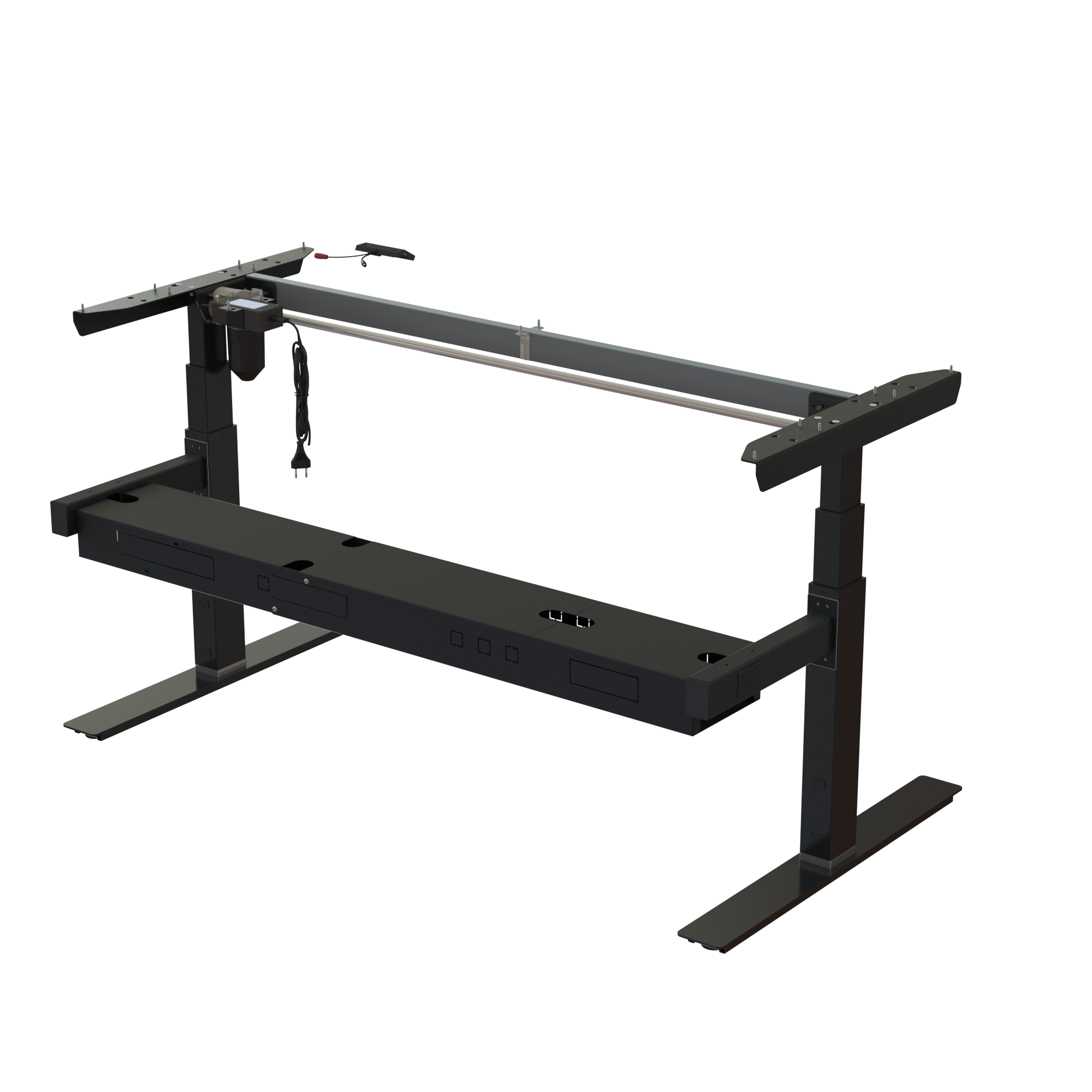 Sit Stand Desk frame | Width 142 cm | Black 