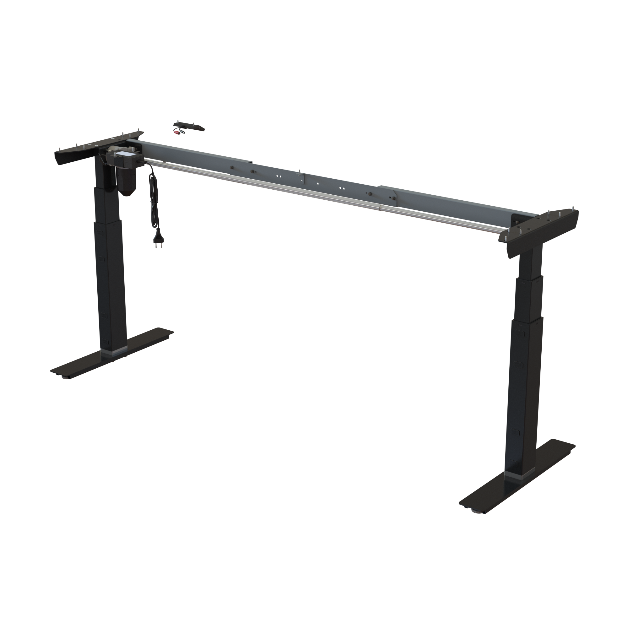 Sit Stand Desk frame | Width 132-172 cm | Black 