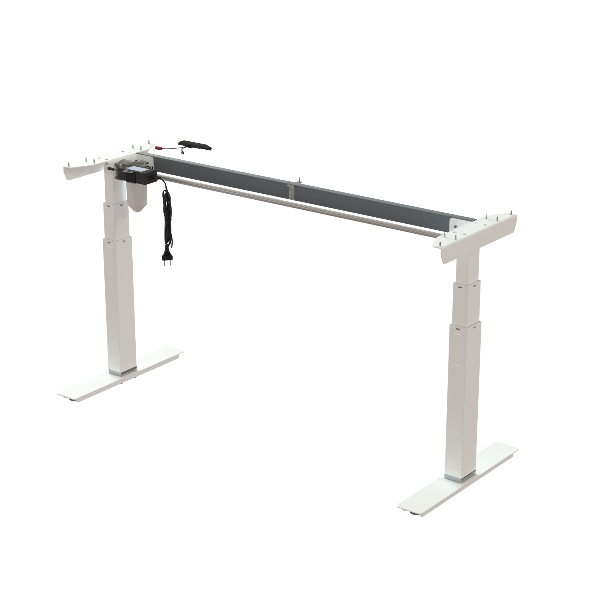 Sit Stand Desk frame | Width 142 cm | White