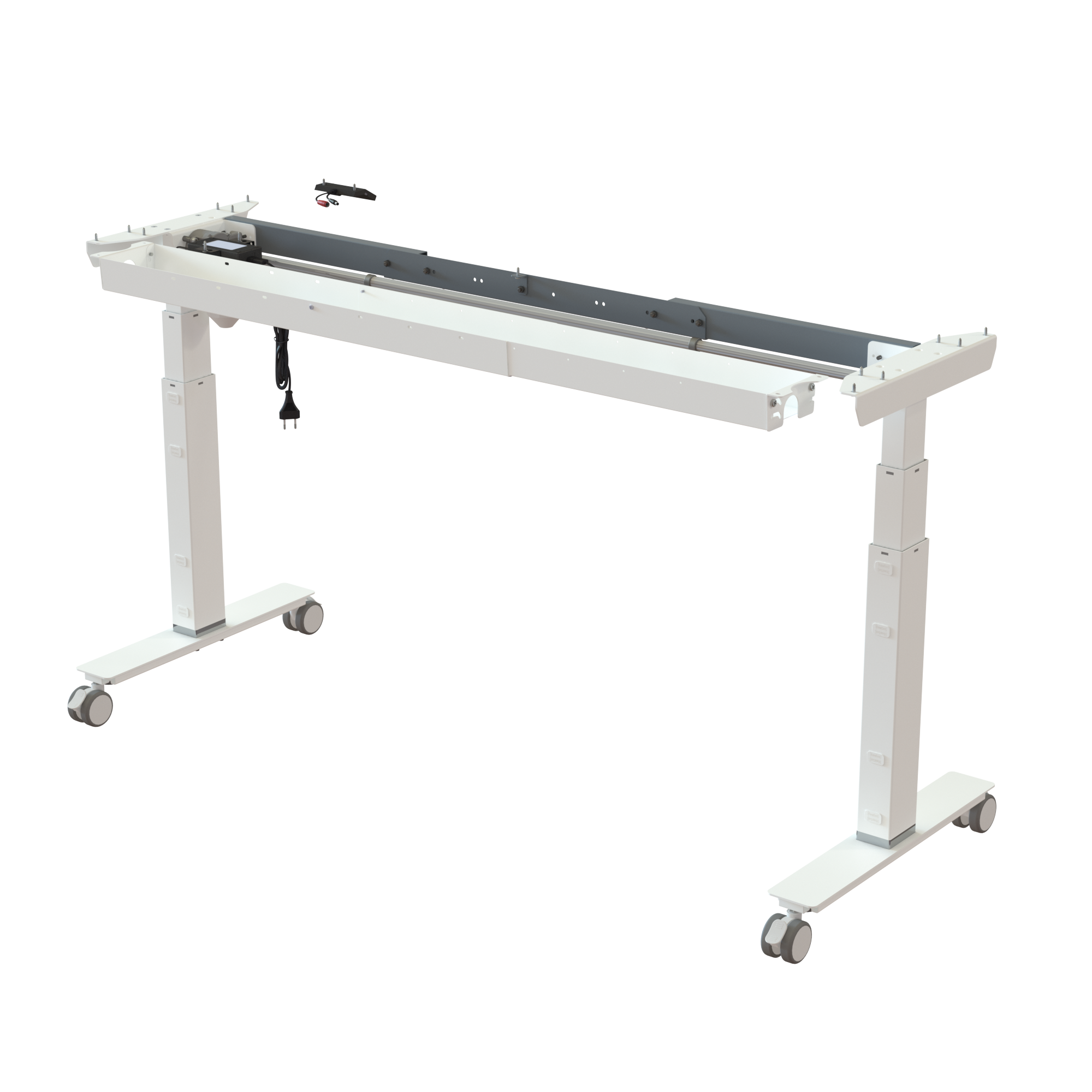 Sit Stand Desk frame | Width 112-152 cm | White