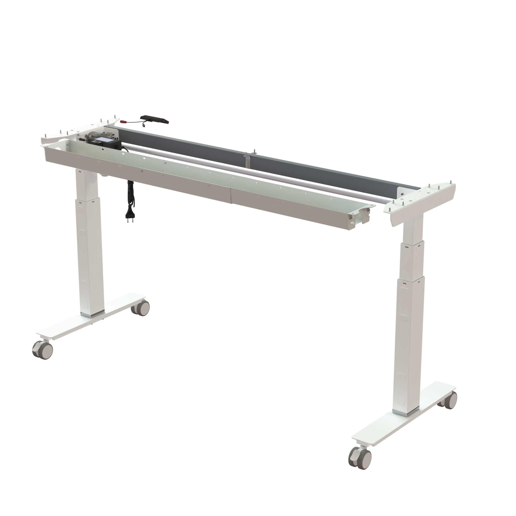 Sit Stand Desk frame | Width 152 cm | White