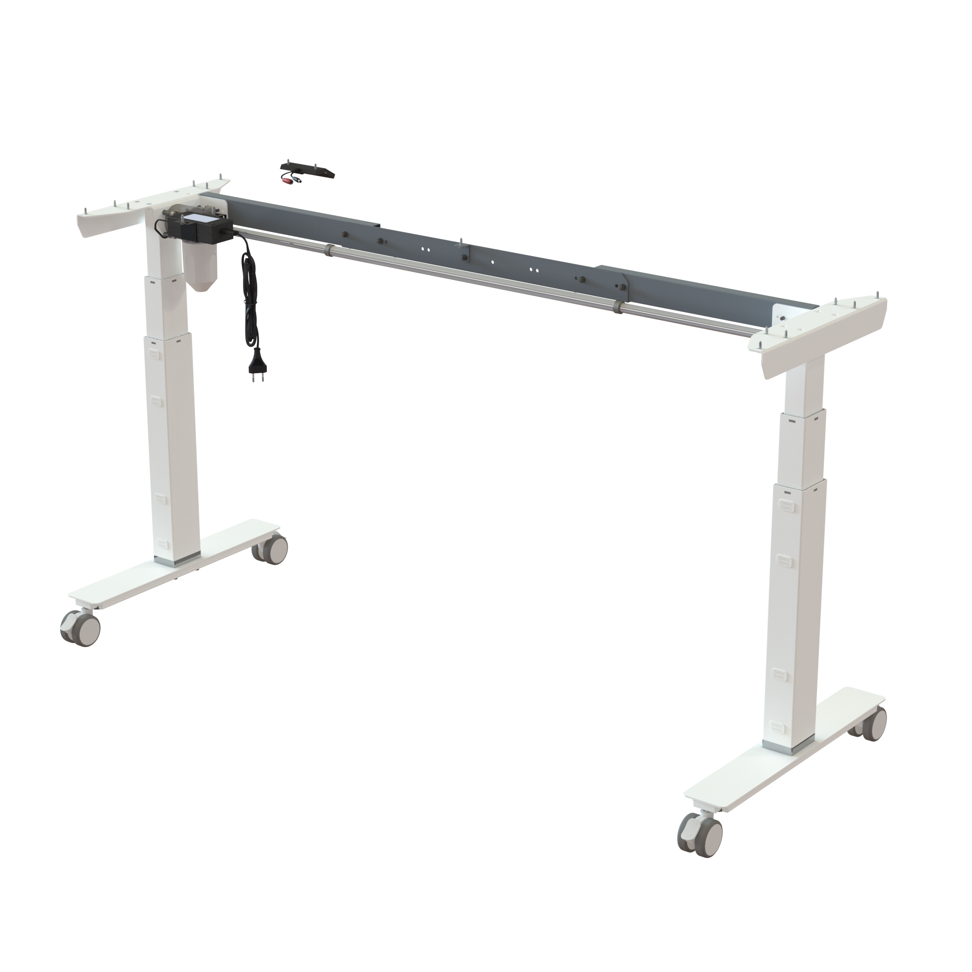 Sit Stand Desk frame | Width 112-152 cm | White