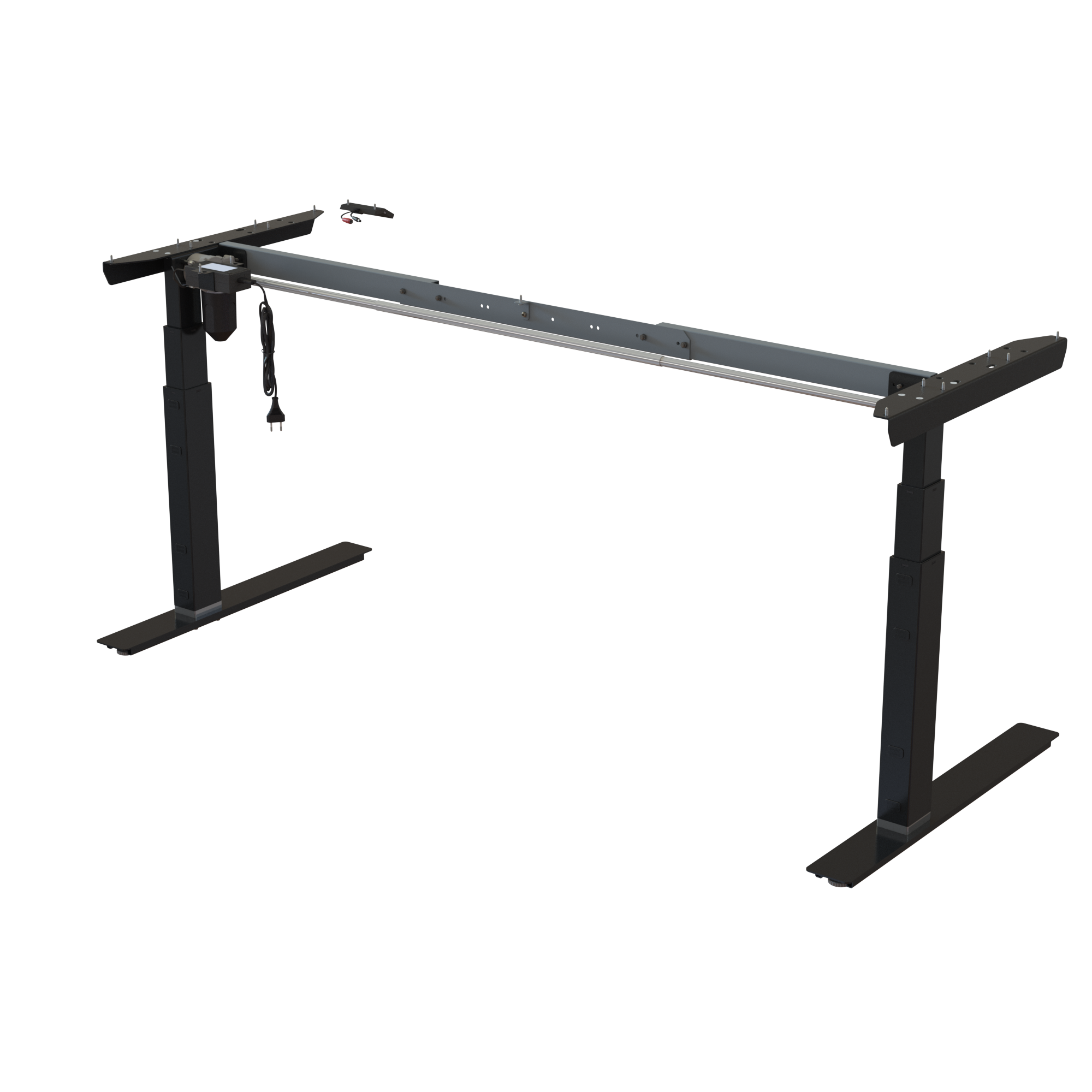 Sit Stand Desk frame | Width 132-172 cm | Black 