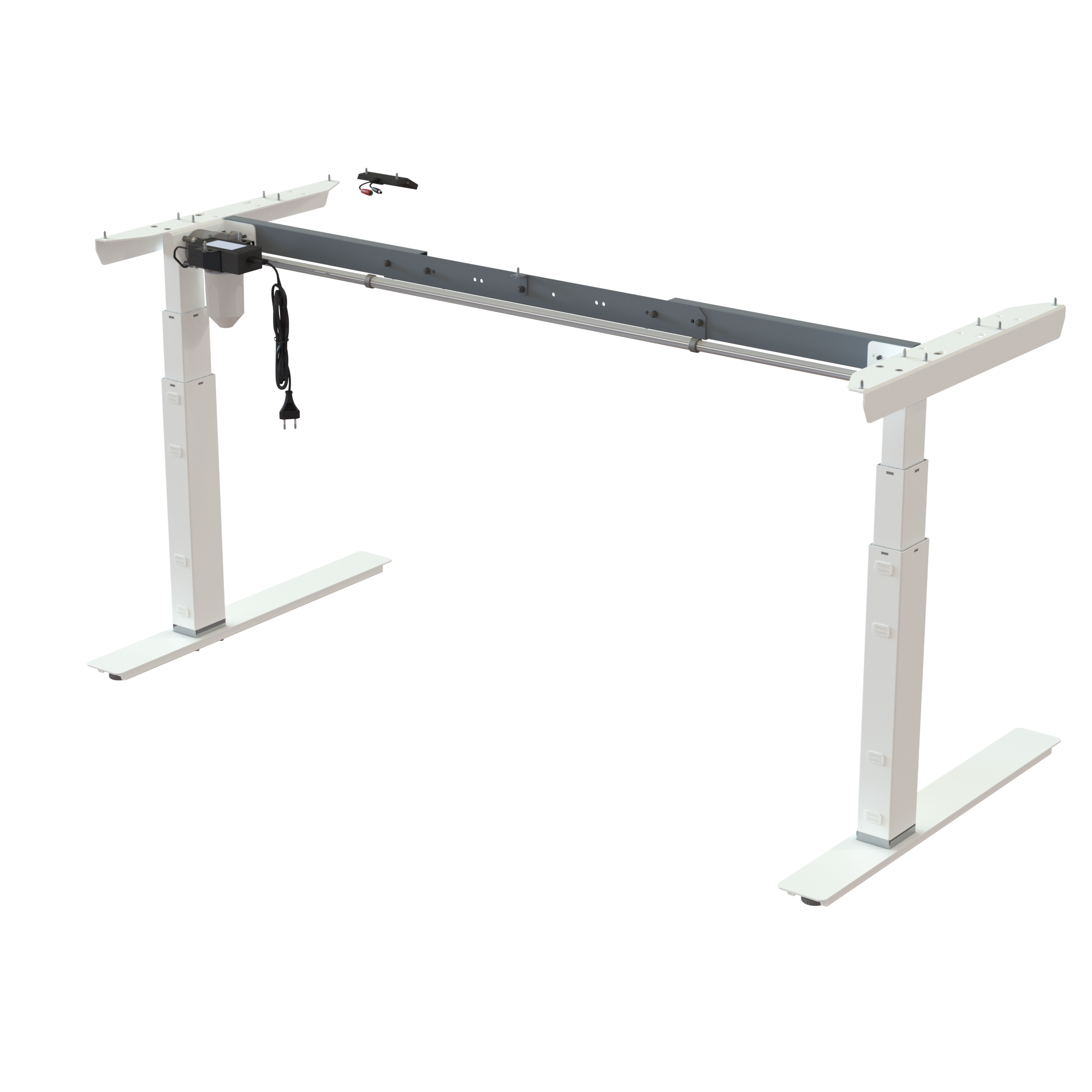 Sit Stand Desk frame | Width 112-152 cm | White
