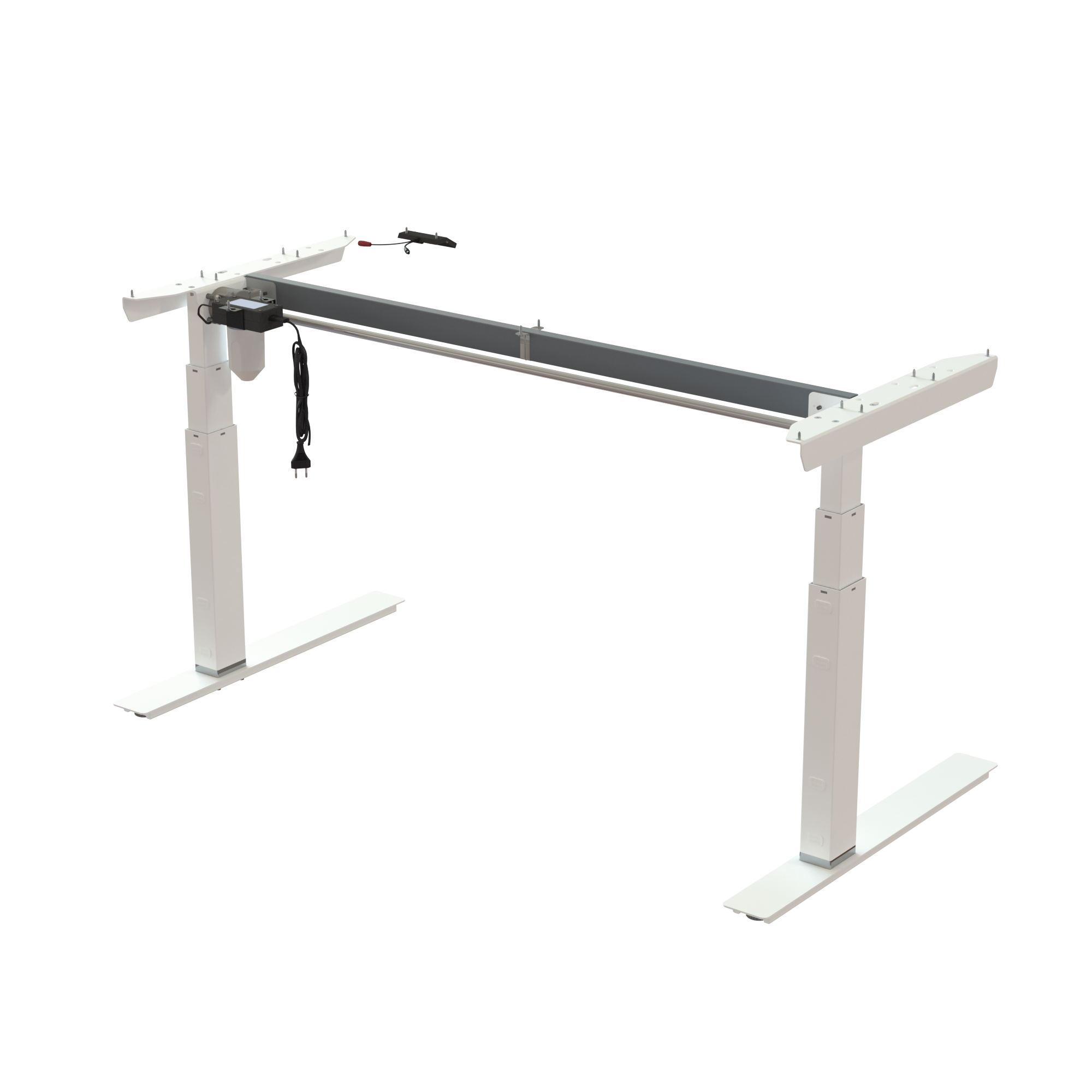 Sit Stand Desk frame | Width 142 cm | White