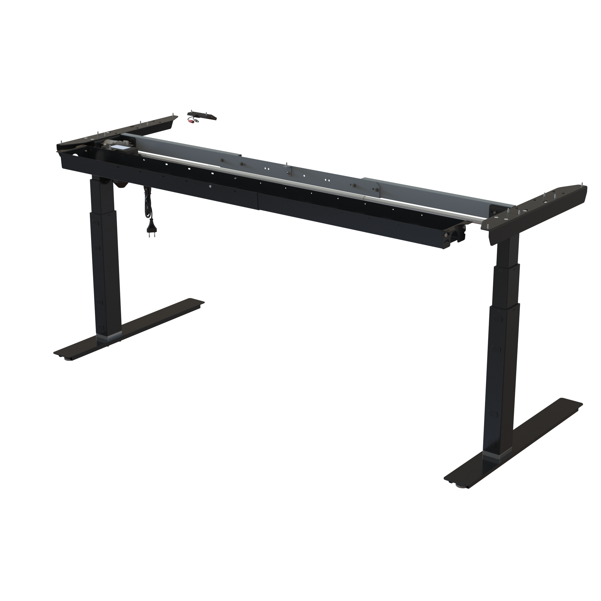 Sit Stand Desk frame | Width 132-172 cm | Black 