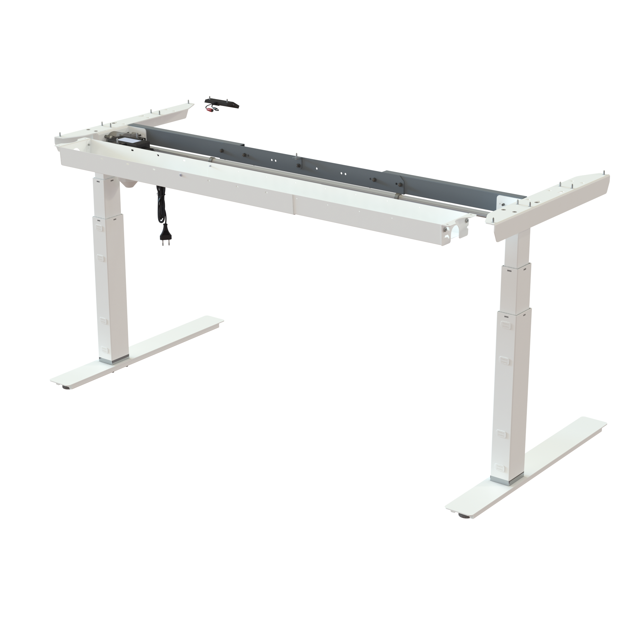 Sit Stand Desk frame | Width 112-152 cm | White