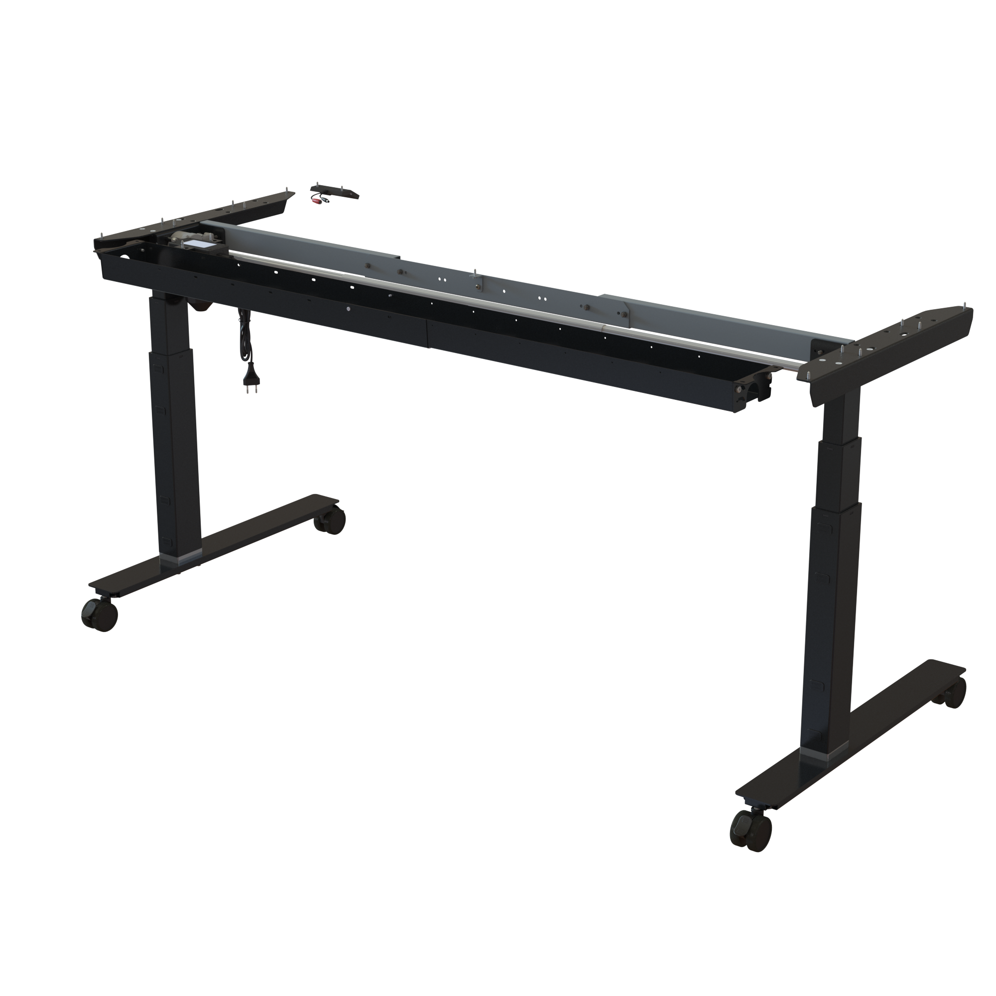 Sit Stand Desk frame | Width 132-172 cm | Black 