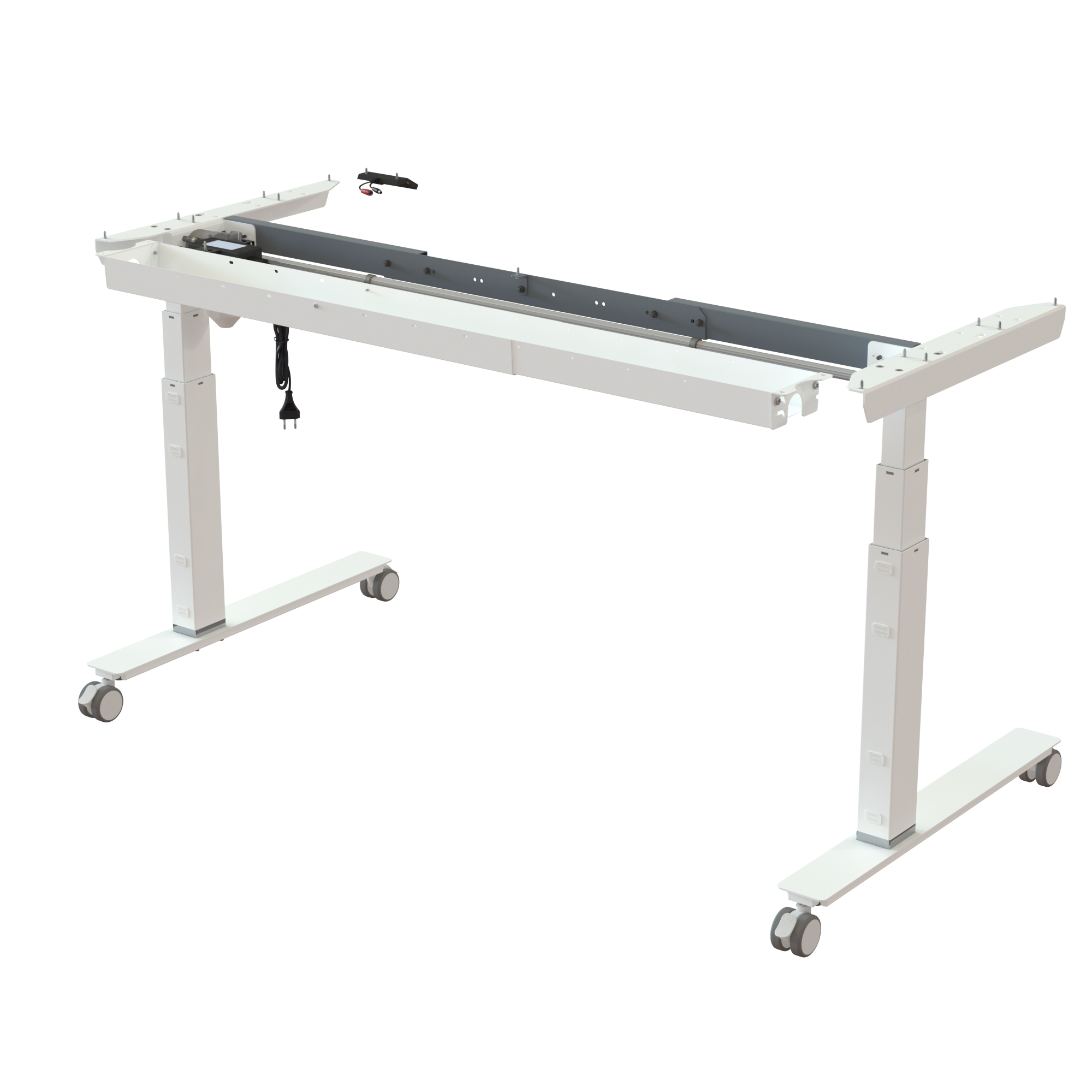 Sit Stand Desk frame | Width 112-152 cm | White