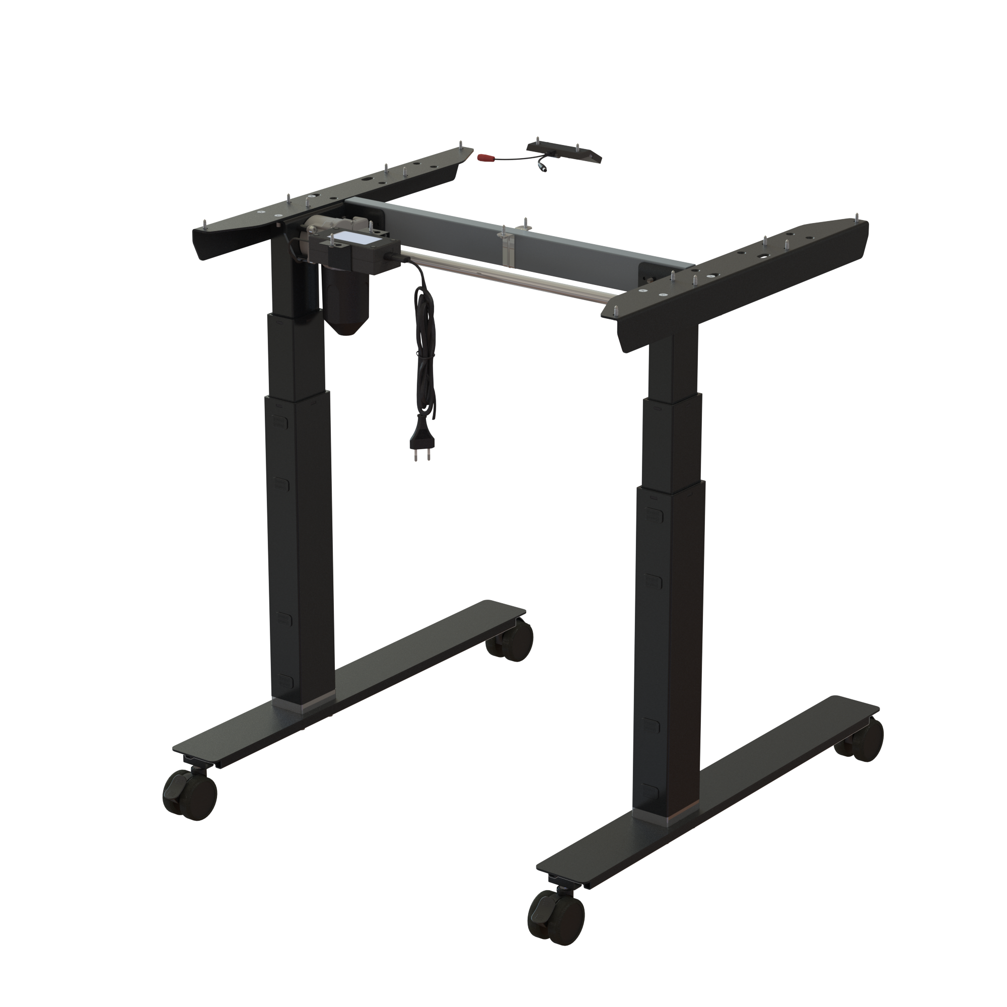 Sit Stand Desk frame | Width 072 cm | Black 