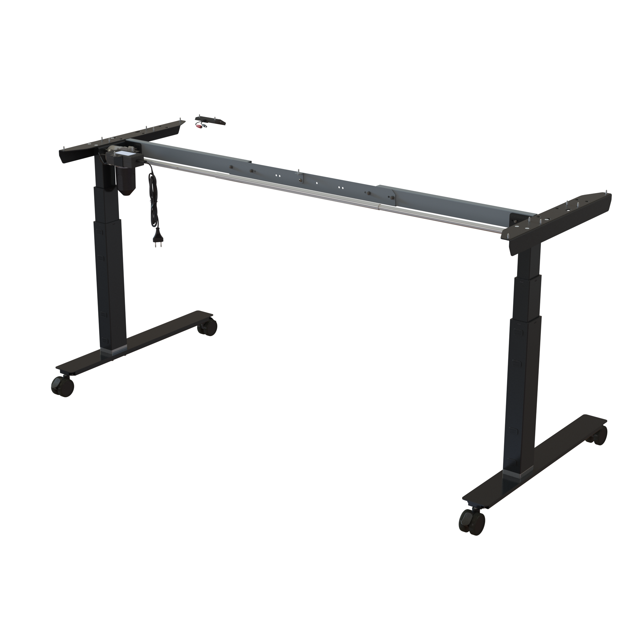 Sit Stand Desk frame | Width 132-172 cm | Black 
