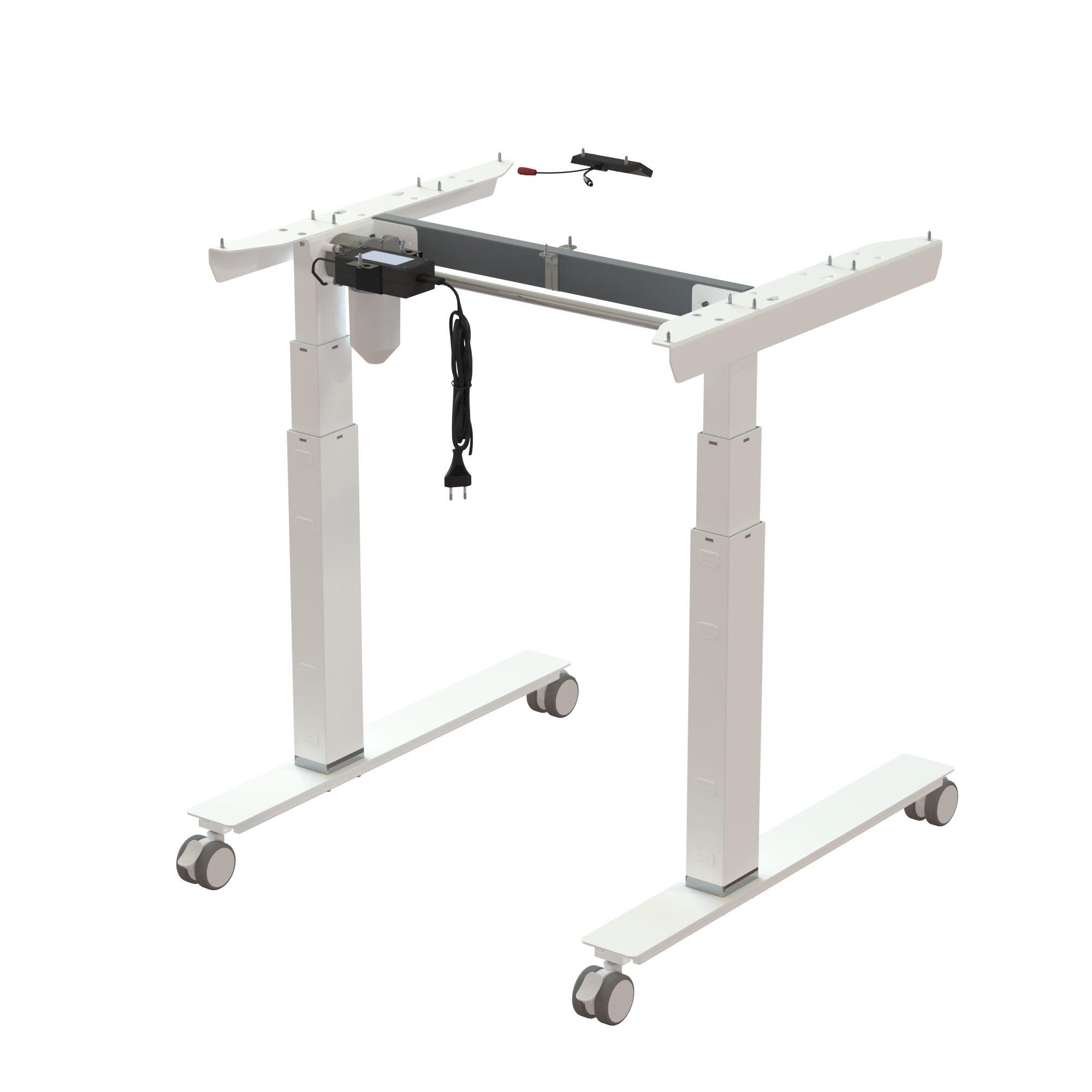 Sit Stand Desk frame | Width 072 cm | White