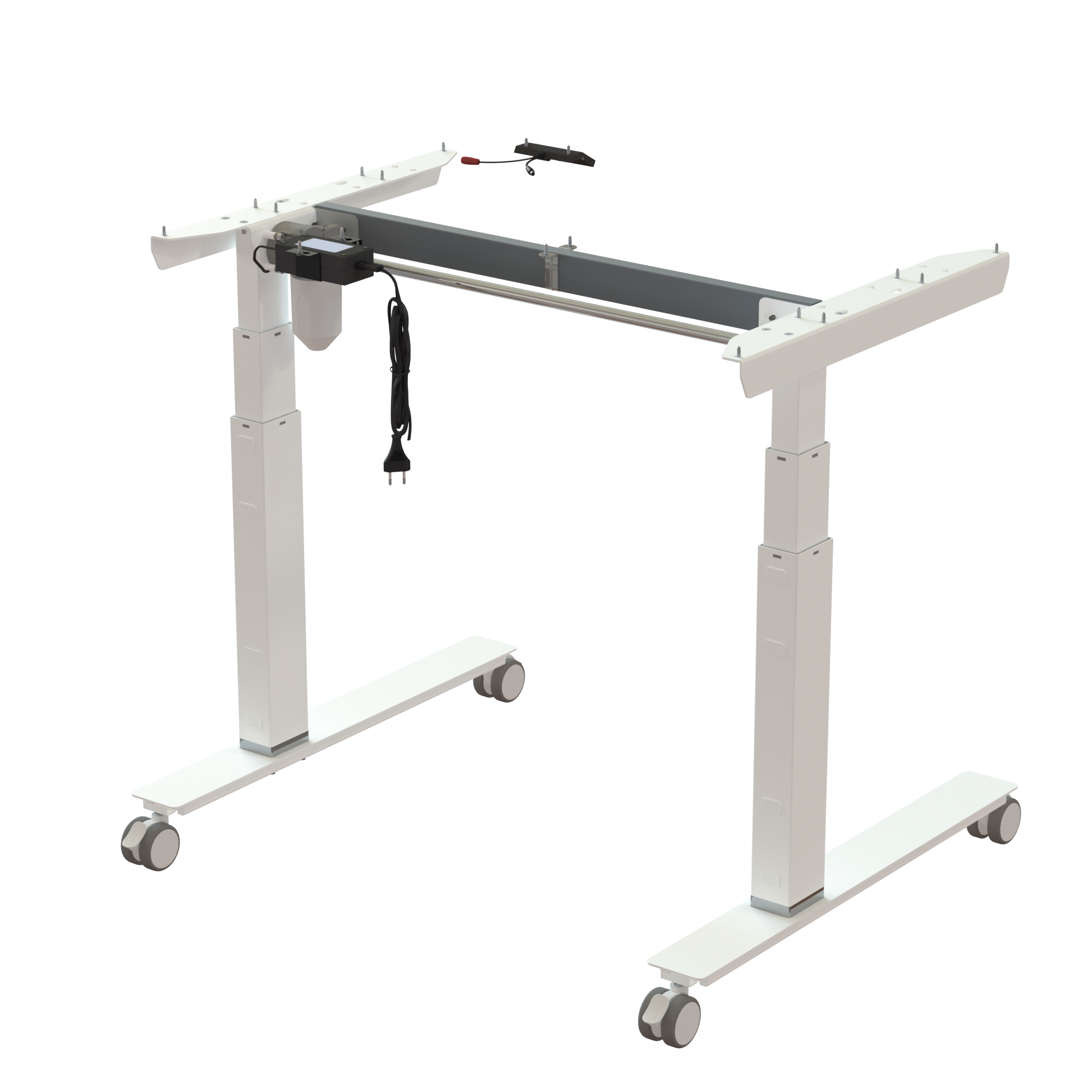 Sit Stand Desk frame | Width 092 cm | White