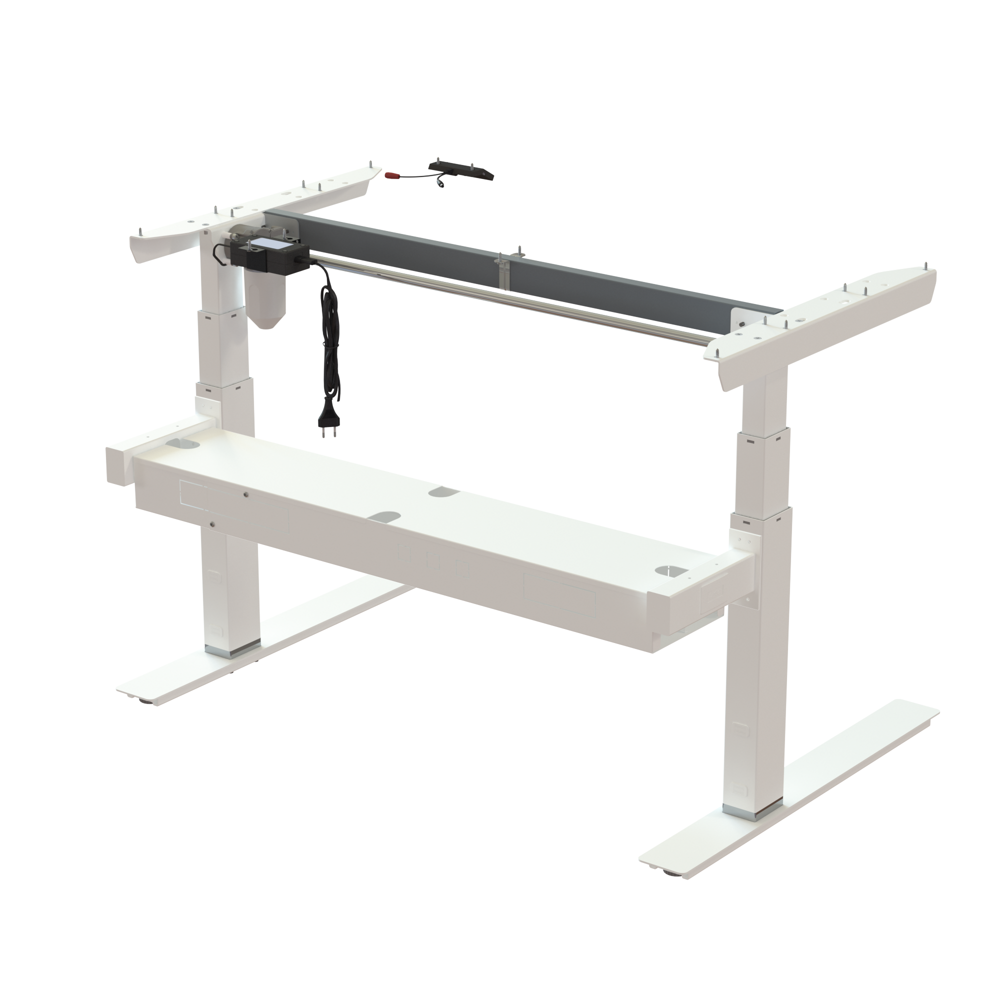 Sit Stand Desk frame | Width 112 cm | White