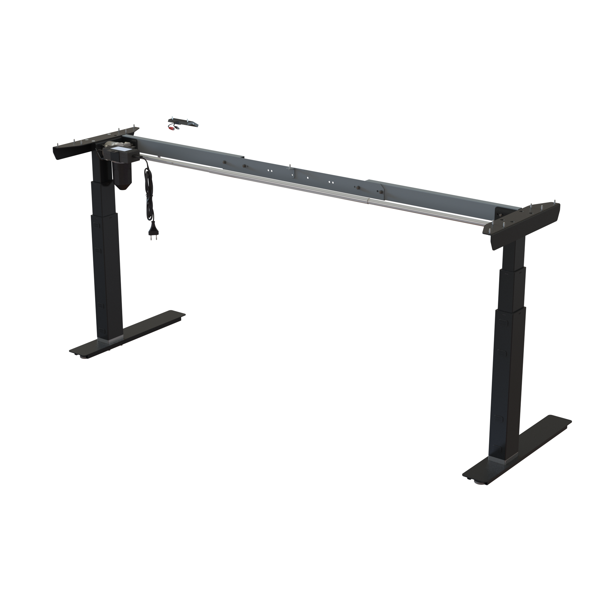 Sit Stand Desk frame | Width 132-172 cm | Black 