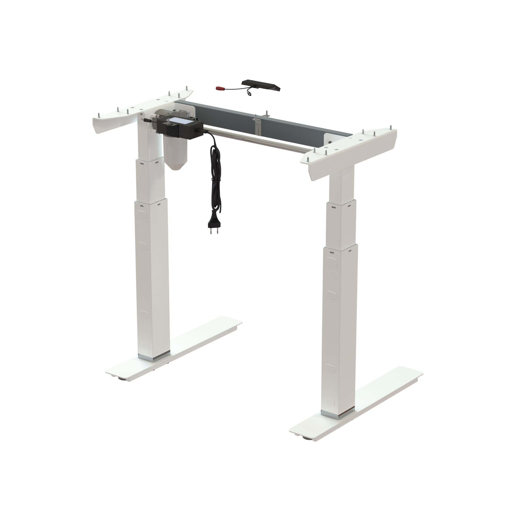 Sit Stand Desk frame | Width 072 cm | White