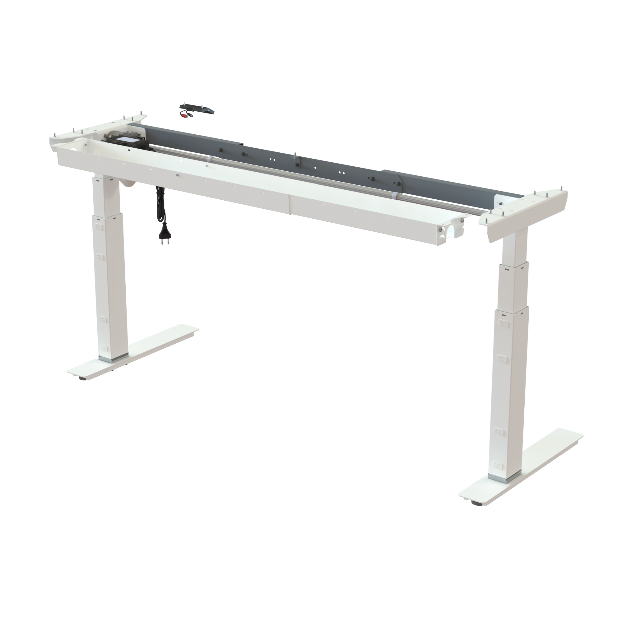 Sit Stand Desk frame | Width 112-152 cm | White