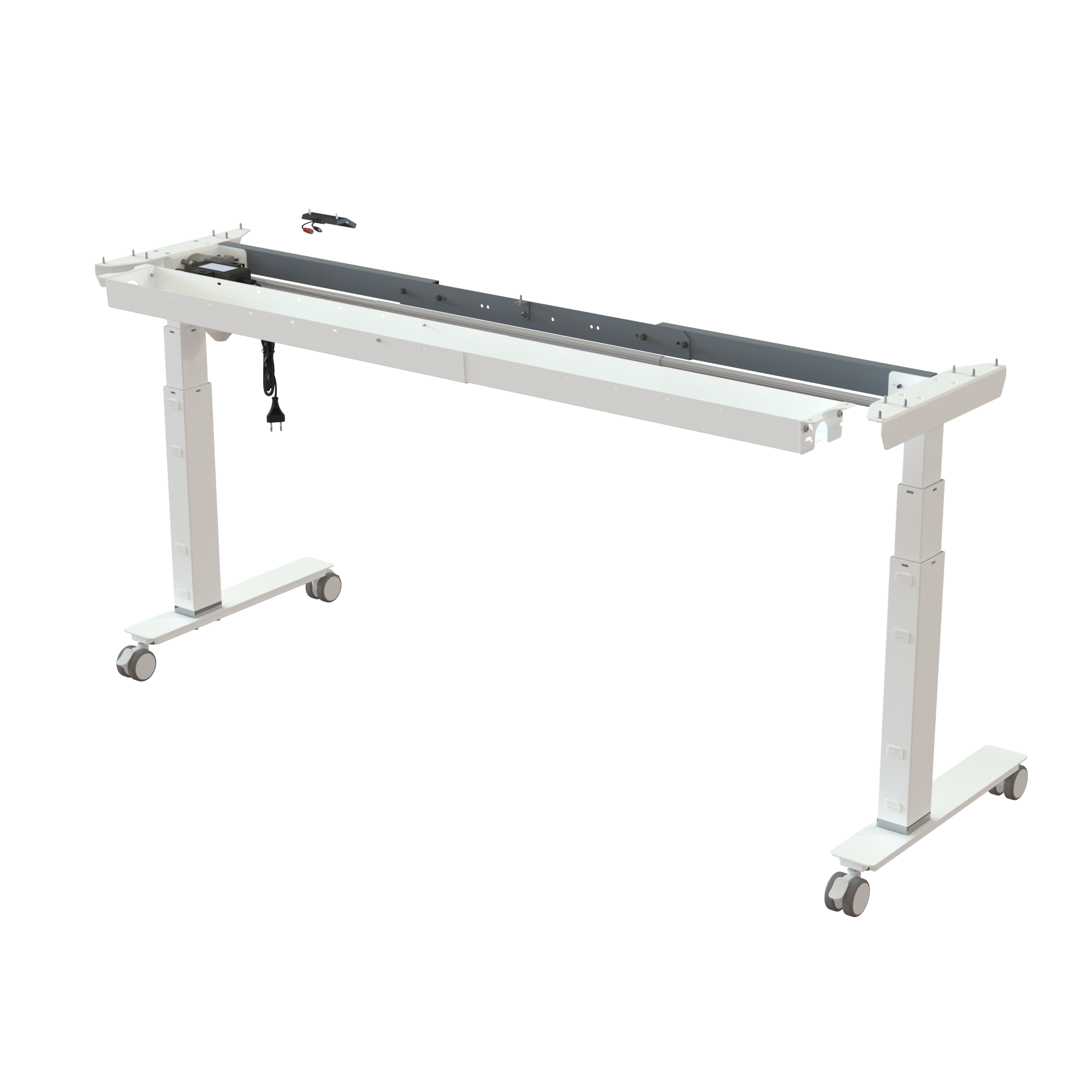 Sit Stand Desk frame | Width 132-172 cm | White