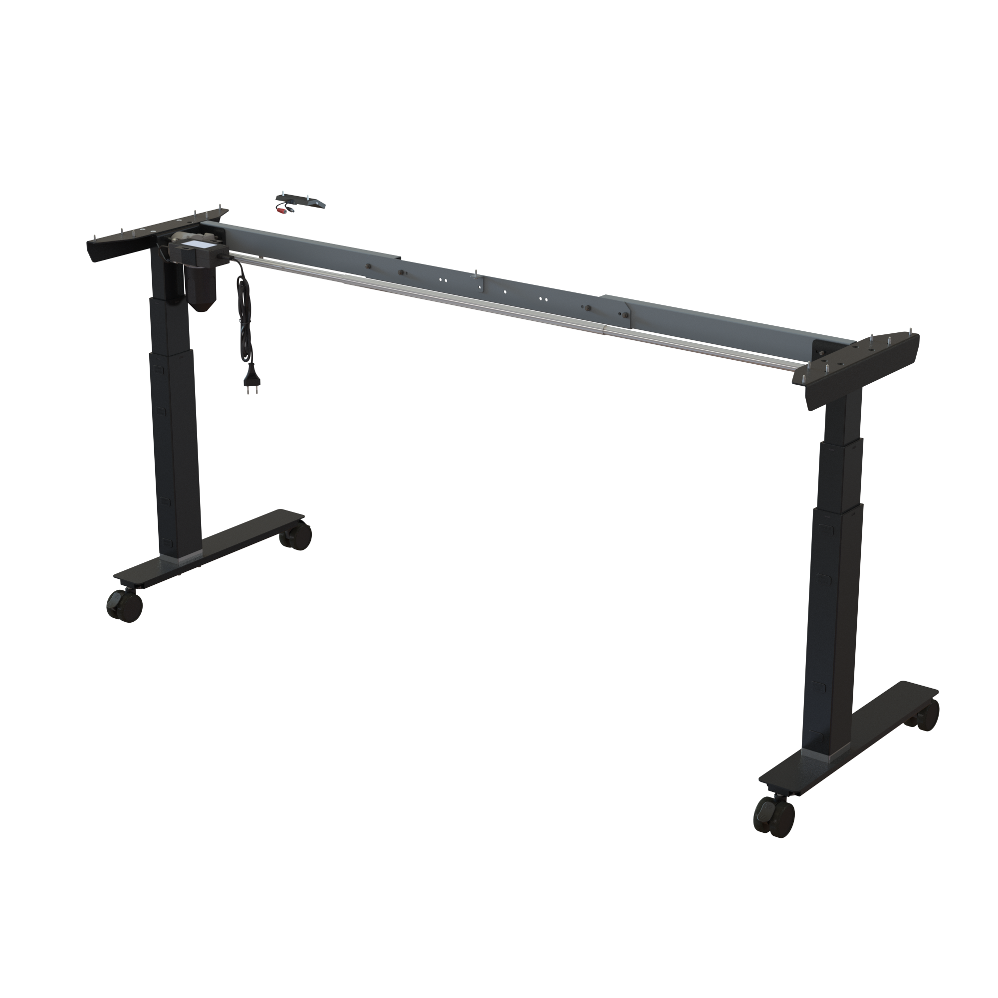 Sit Stand Desk frame | Width 132-172 cm | Black 