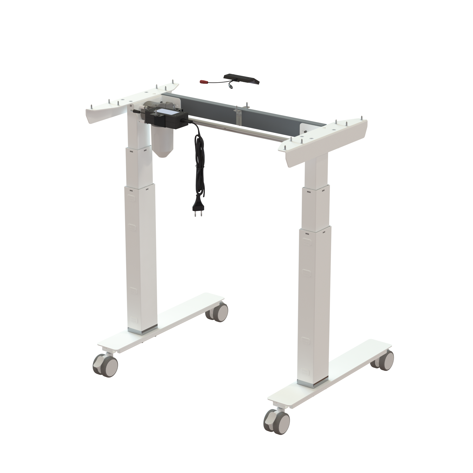 Sit Stand Desk frame | Width 072 cm | White