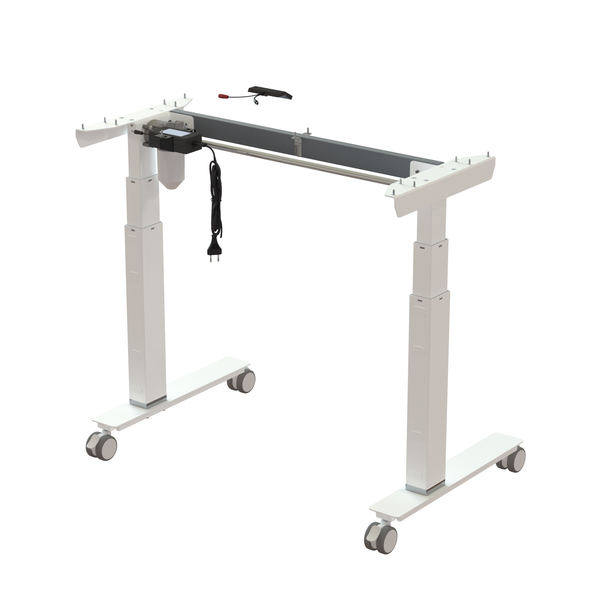 Sit Stand Desk frame | Width 092 cm | White