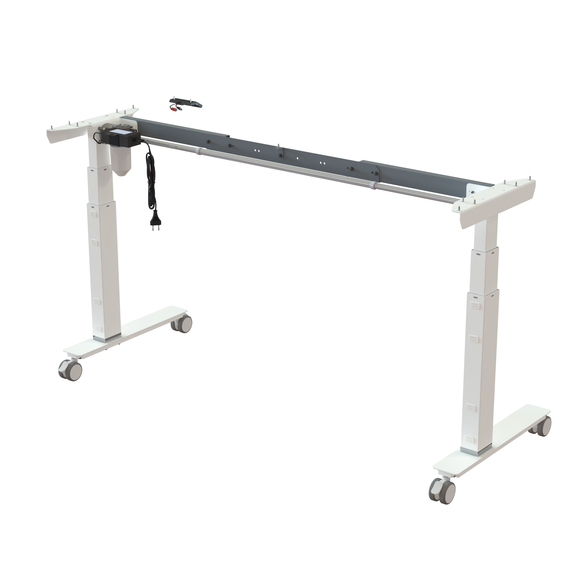 Sit Stand Desk frame | Width 112-152 cm | White