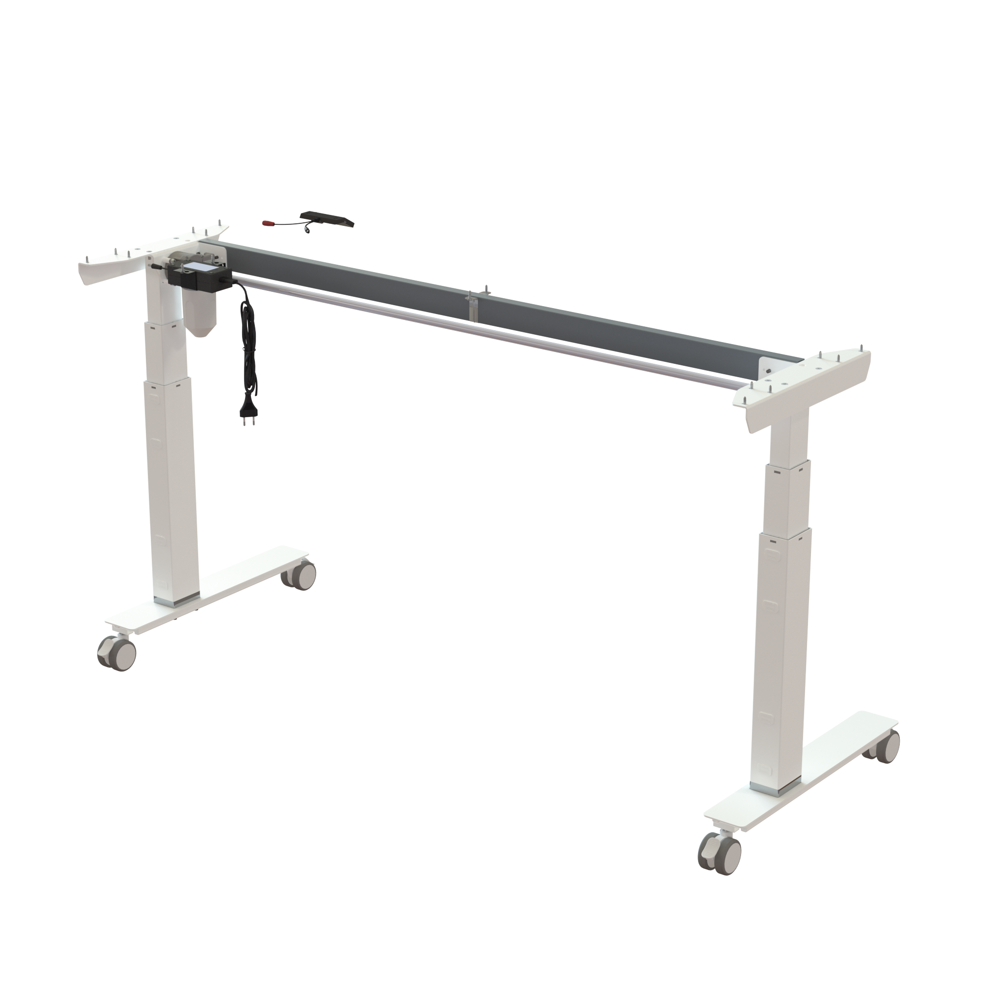 Sit Stand Desk frame | Width 152 cm | White