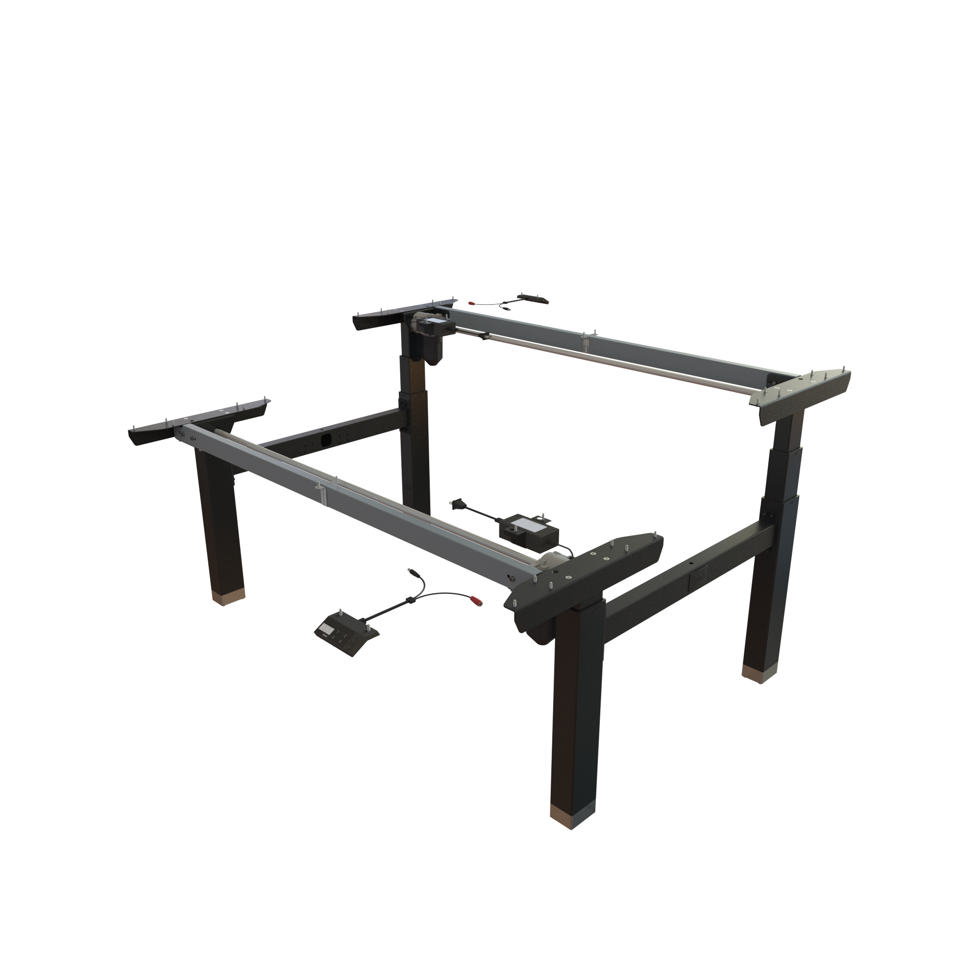 Sit Stand Desk frame | Width 142 cm | Black 