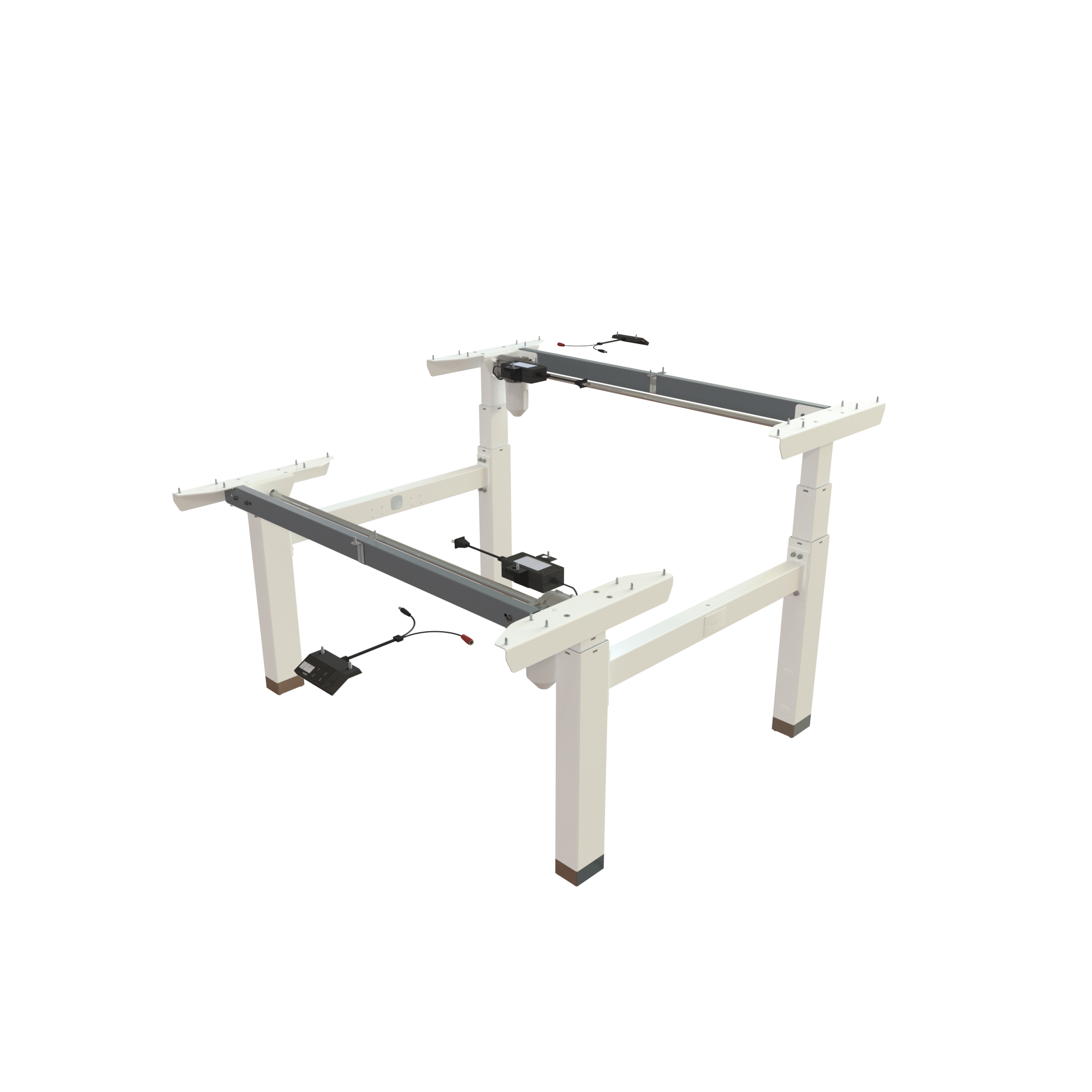 Sit Stand Desk frame | Width 112 cm | White