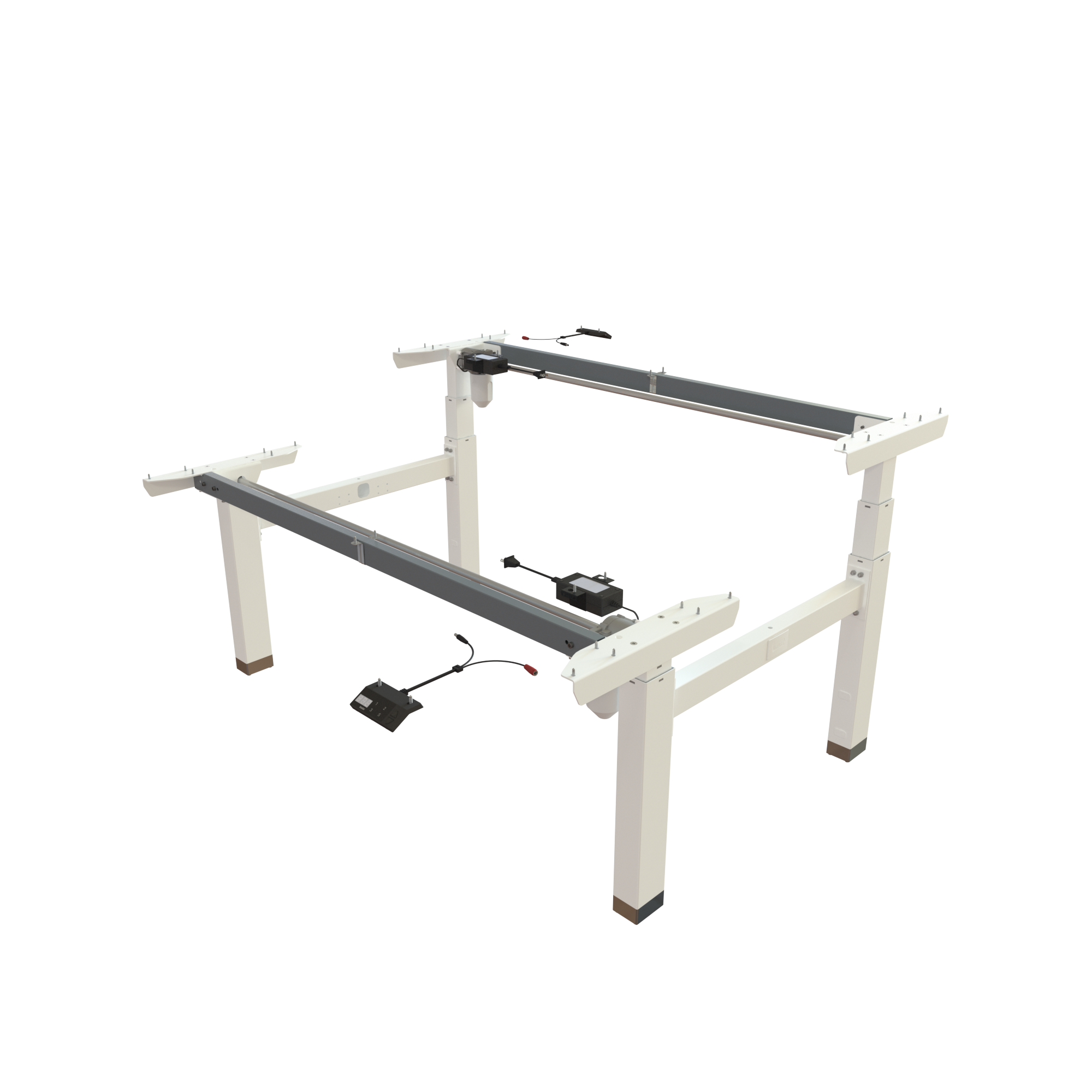 Sit Stand Desk frame | Width 142 cm | White