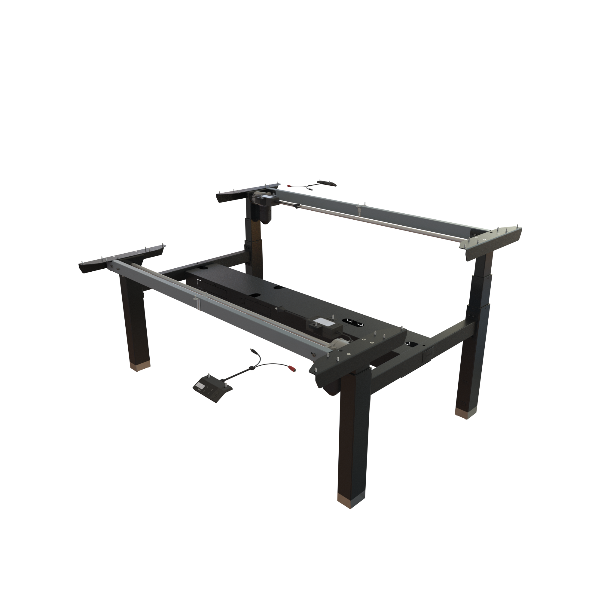 Sit Stand Desk frame | Width 142 cm | Black 