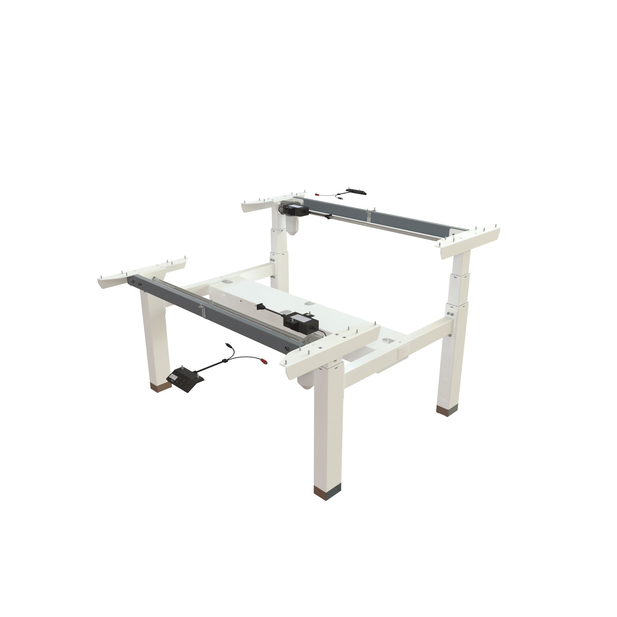 Sit Stand Desk frame | Width 112 cm | White