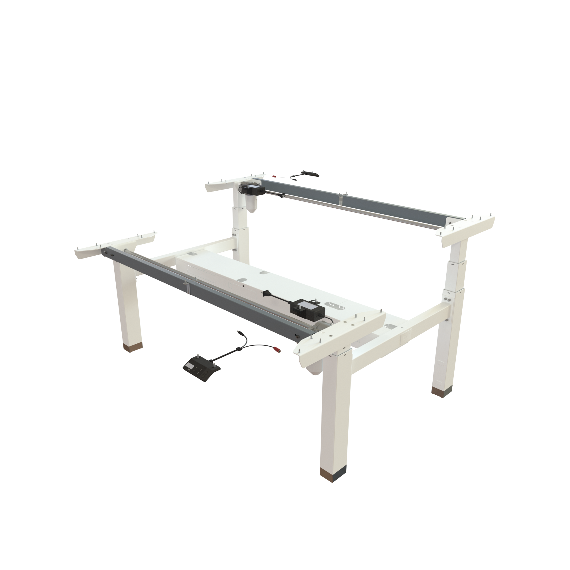 Sit Stand Desk frame | Width 142 cm | White
