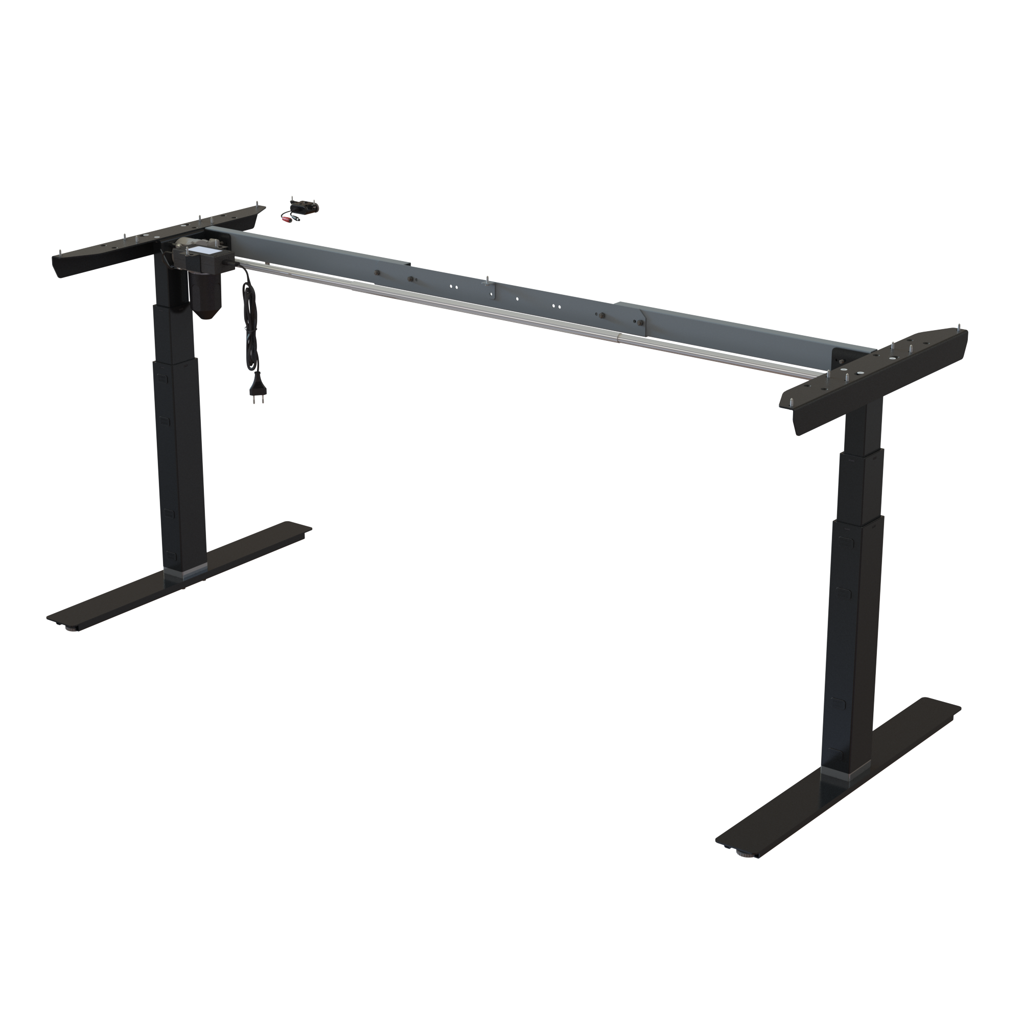 Sit Stand Desk frame | Width 132-172 cm | Black 