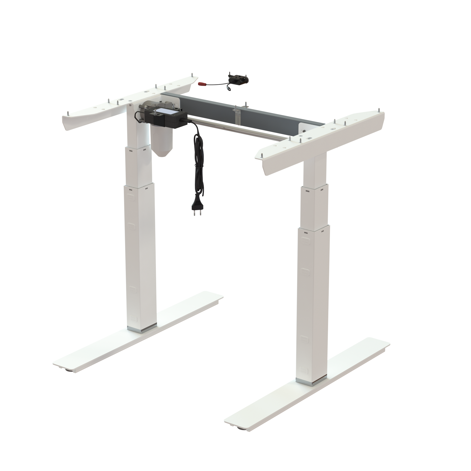 Sit Stand Desk frame | Width 072 cm | White