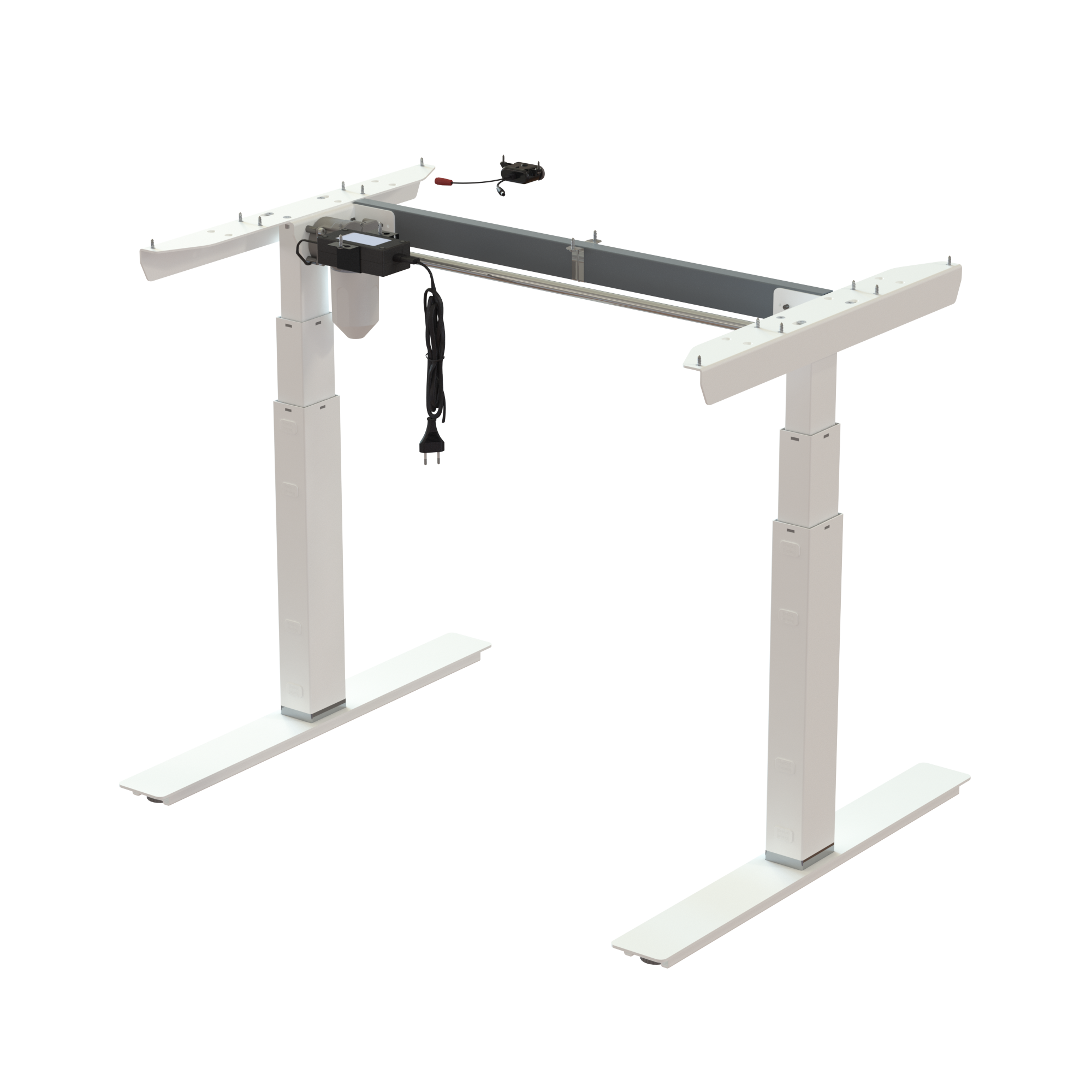 Sit Stand Desk frame | Width 092 cm | White