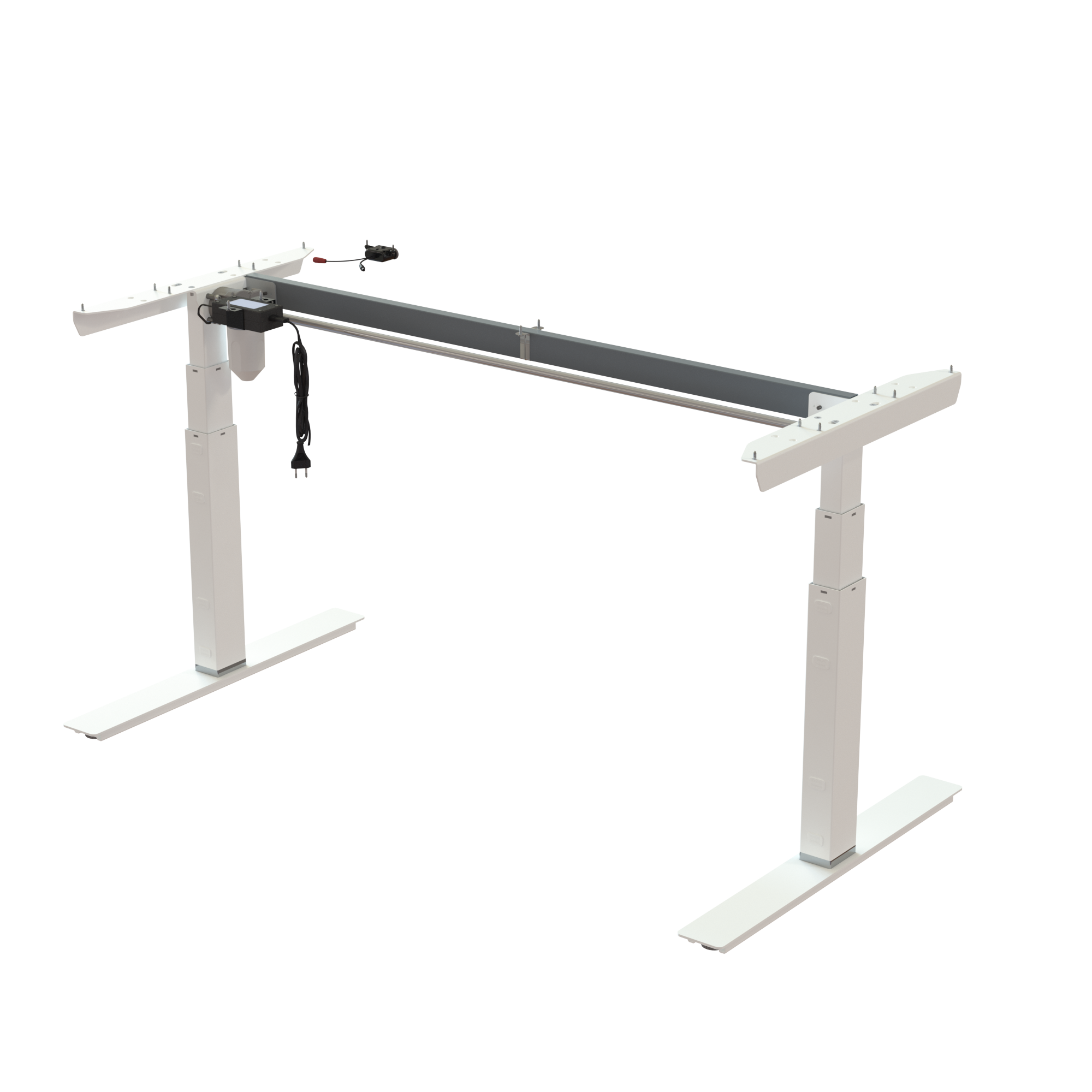 Sit Stand Desk frame | Width 142 cm | White