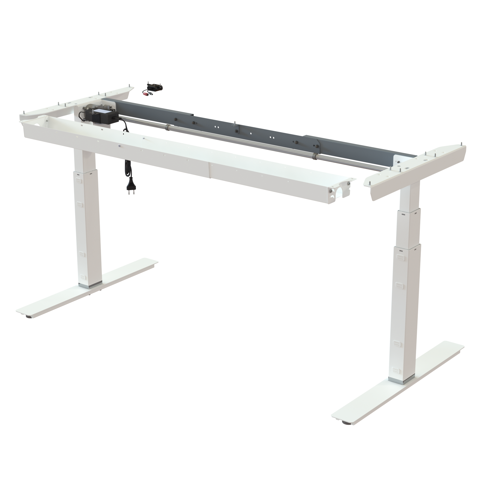 Sit Stand Desk frame | Width 112-152 cm | White