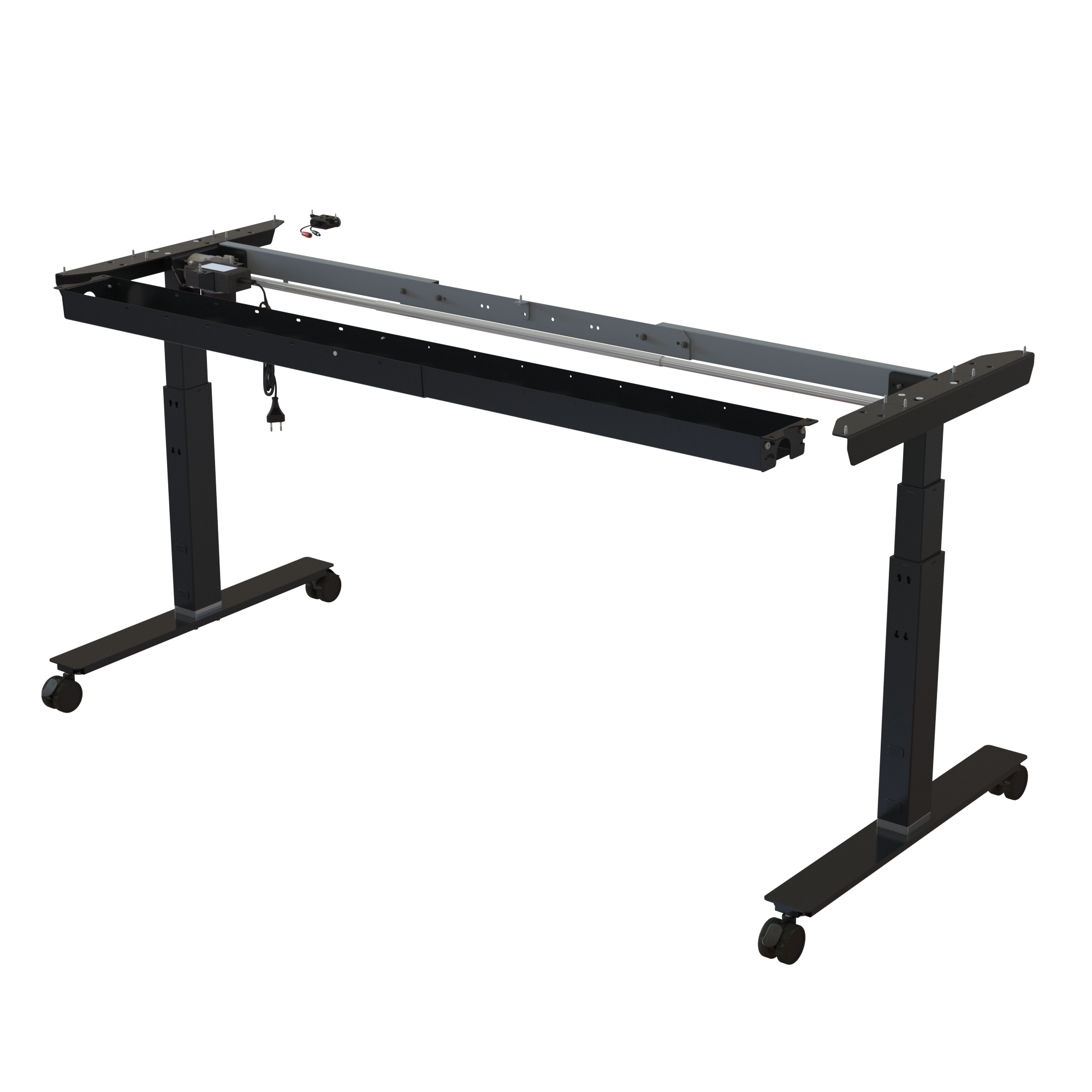 Sit Stand Desk frame | Width 132-172 cm | Black 