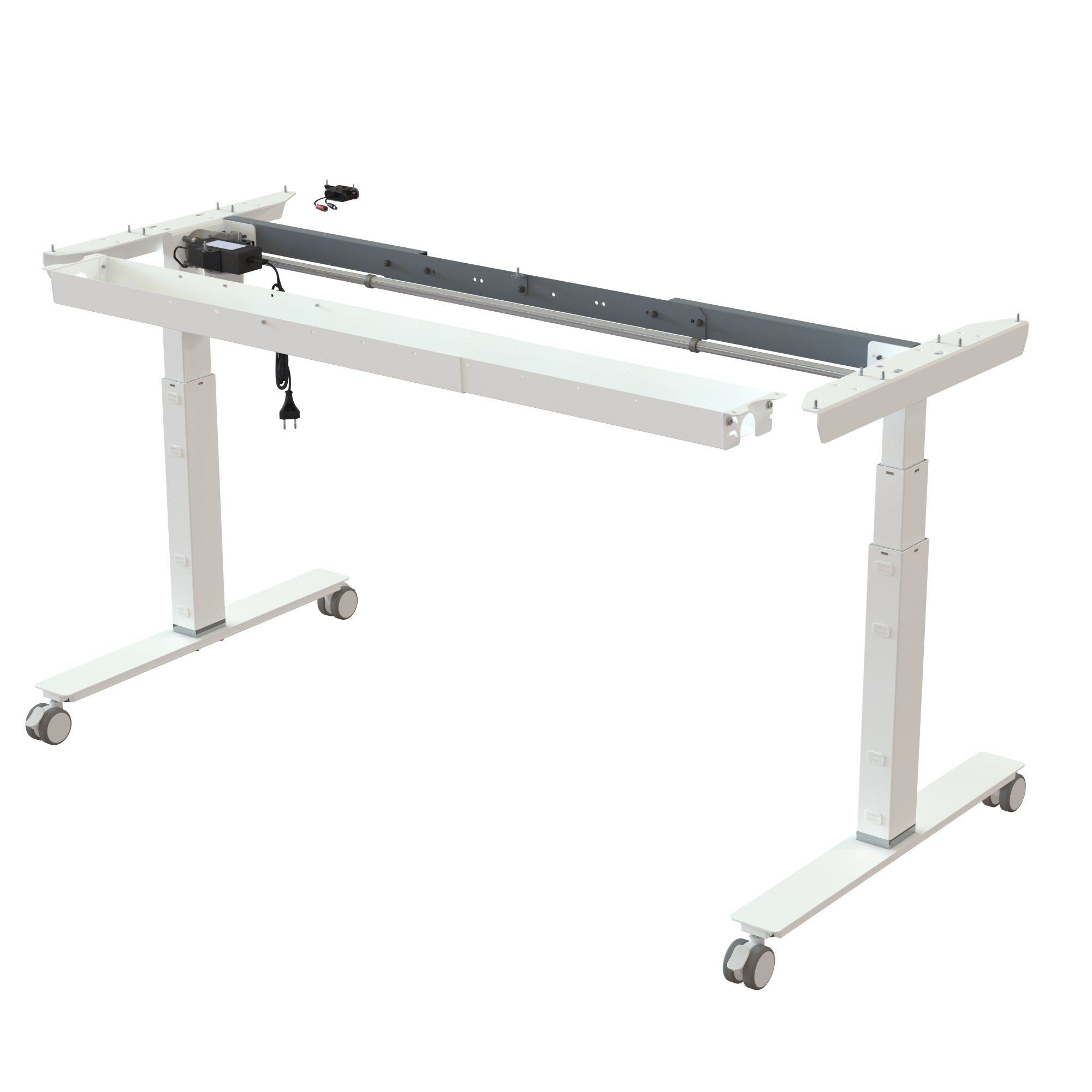 Sit Stand Desk frame | Width 112-152 cm | White